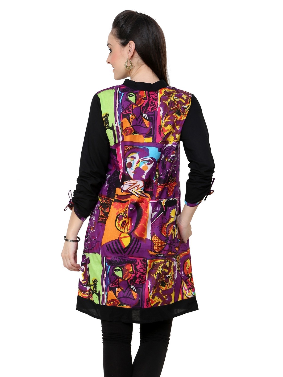 Finding Product Women's Casual 3/4 Sleeve Printed Kurti