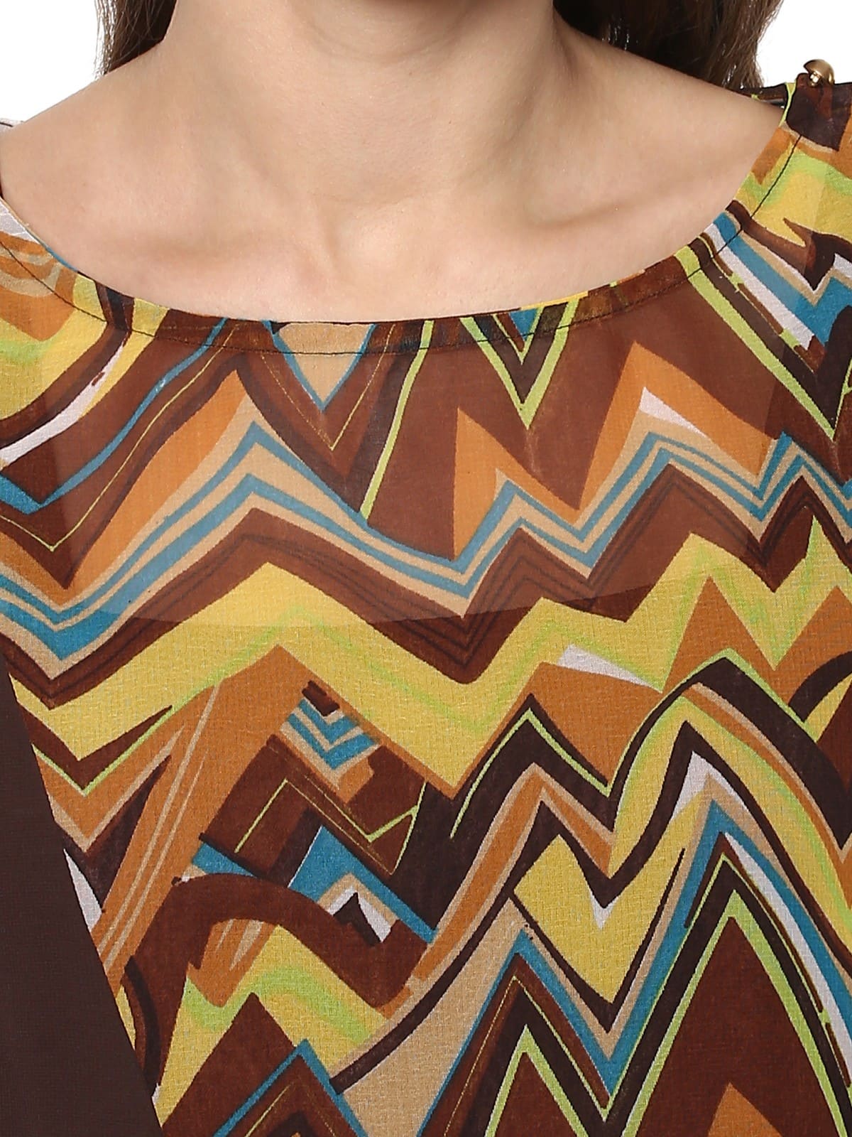 Finding Product Women's Casual 3/4 Sleeve Printed Kurti