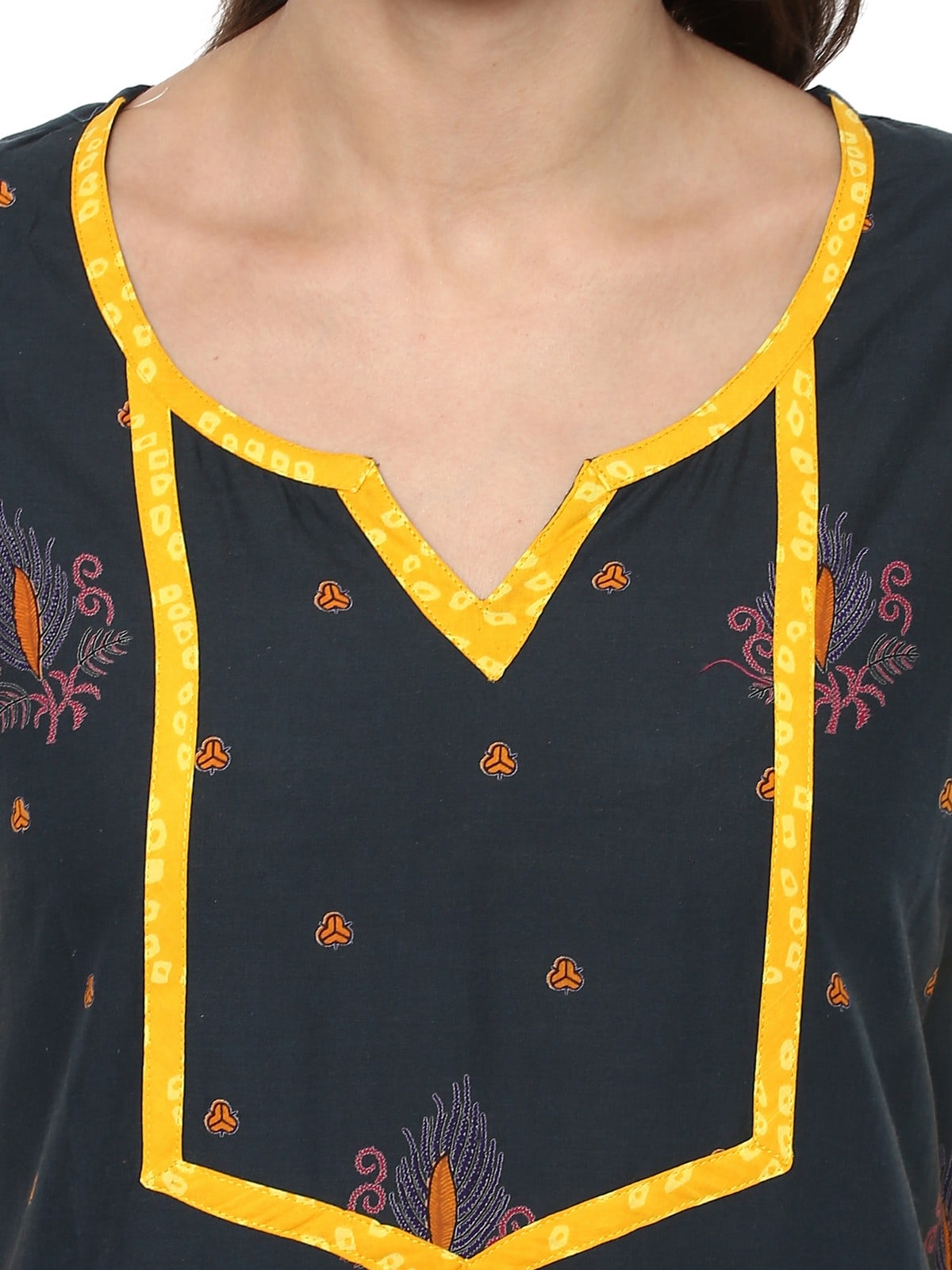 Finding Product Casual 3/4 Sleeve Printed Women's Kurti