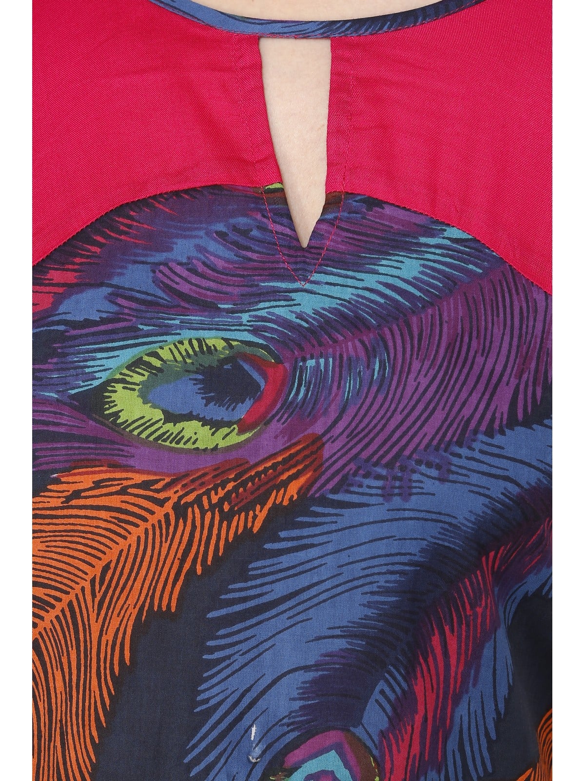 Finding Product Women's Feather Print Kurti