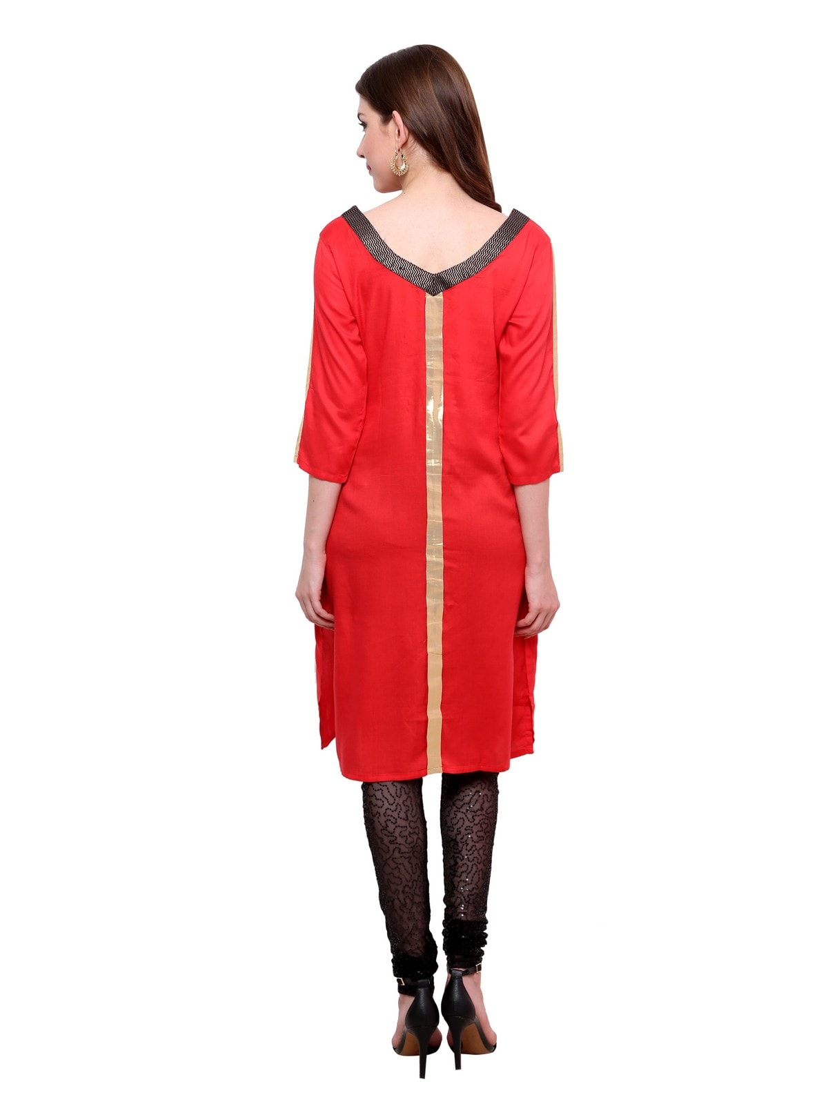Finding Product Women's brocade Placket Kurti
