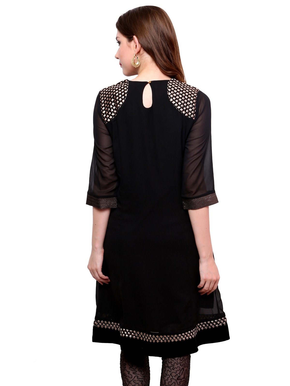 Finding Product Women's Shoulder Brocade Kurti