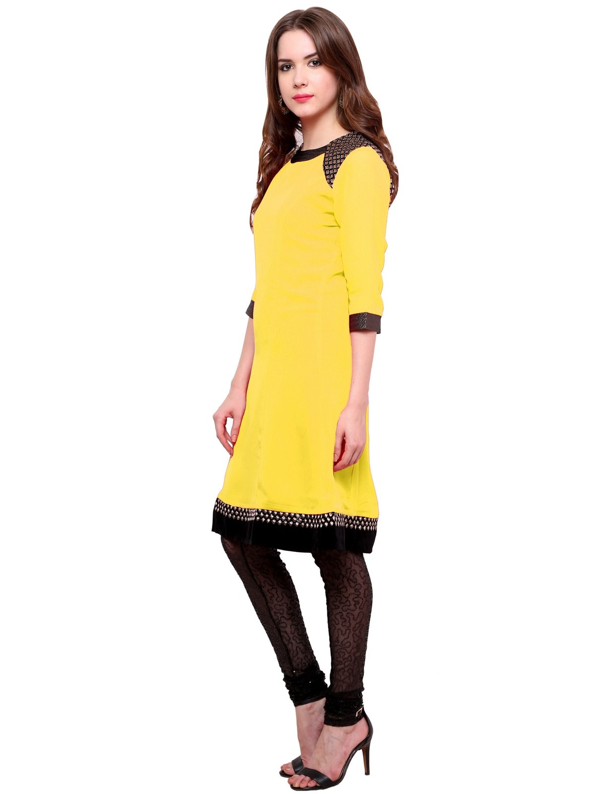 Finding Product Women's Shoulder Brocade Kurti