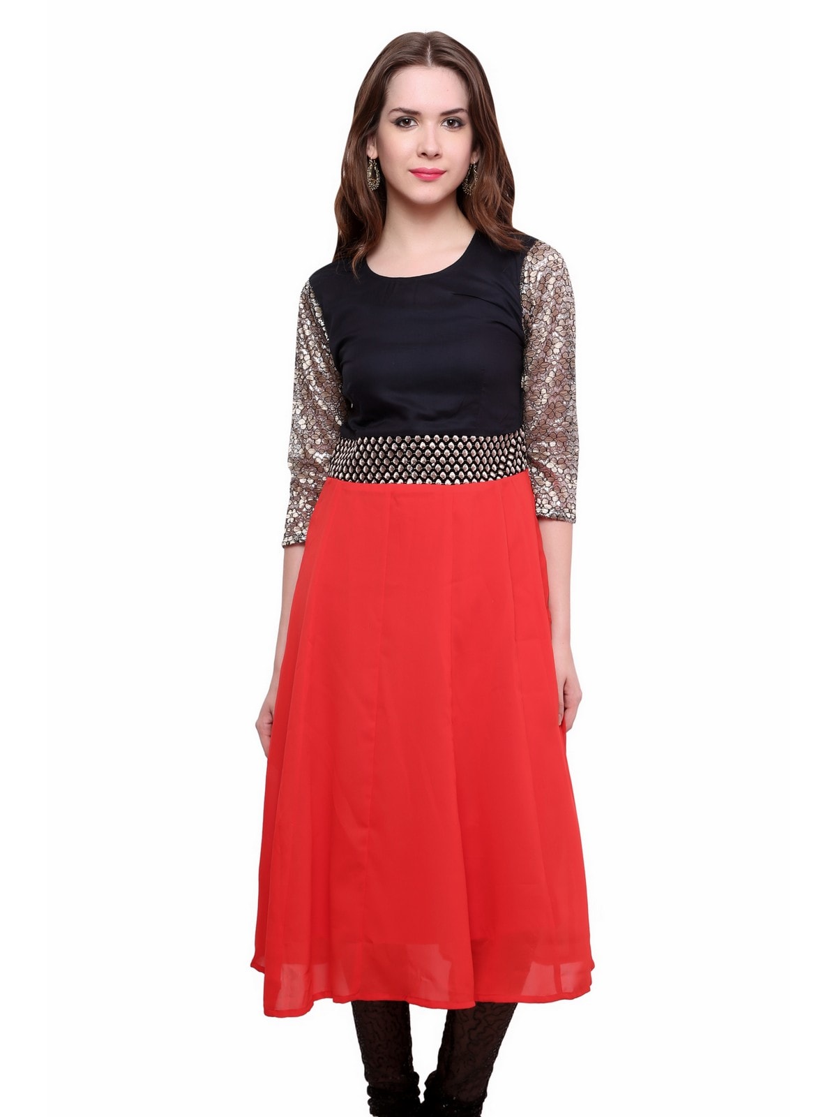 Finding Product Women's Brocade Belt Kurti