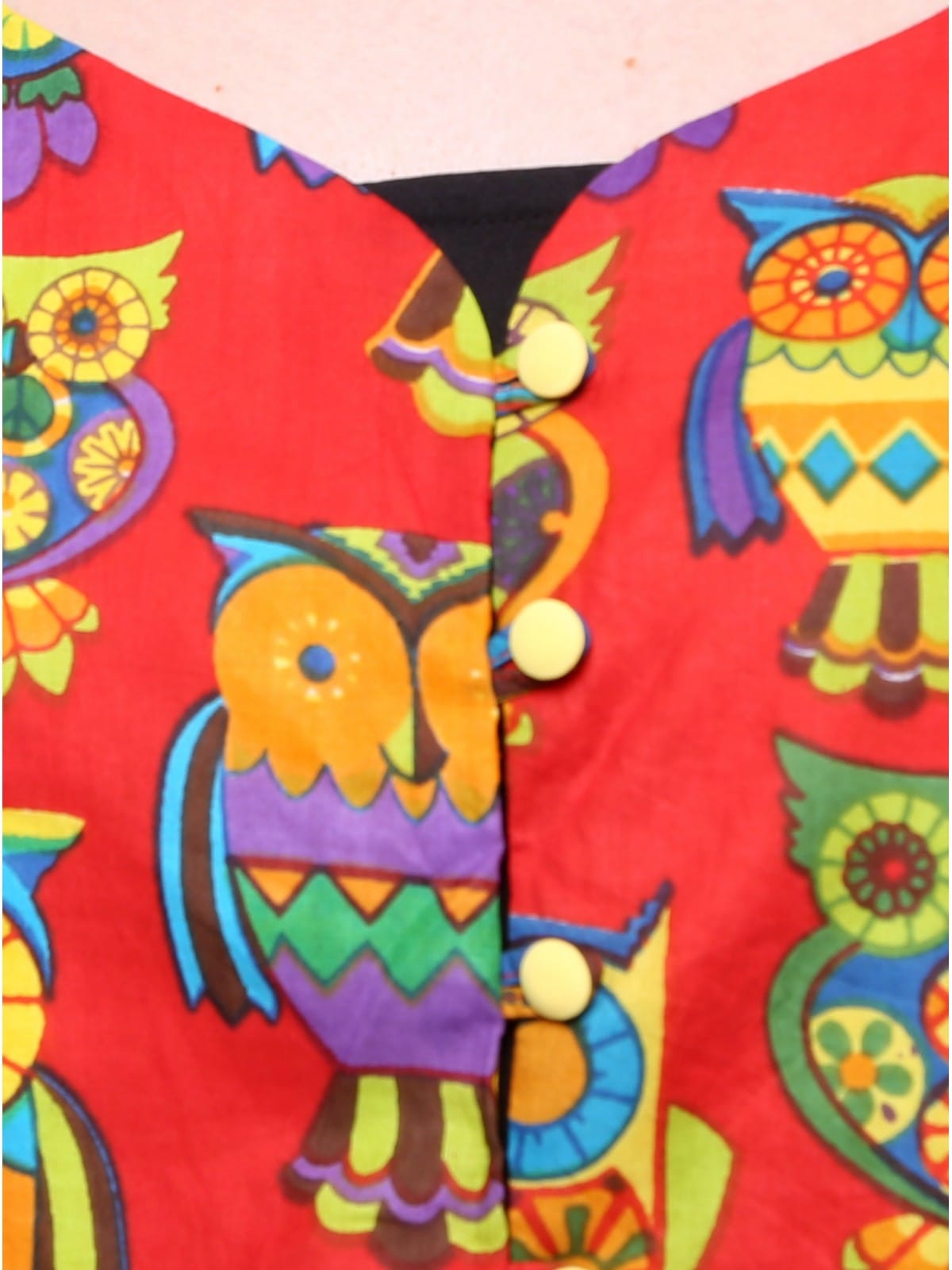 Finding Product Women's Owl Print Asymmetric Jacket Kurti