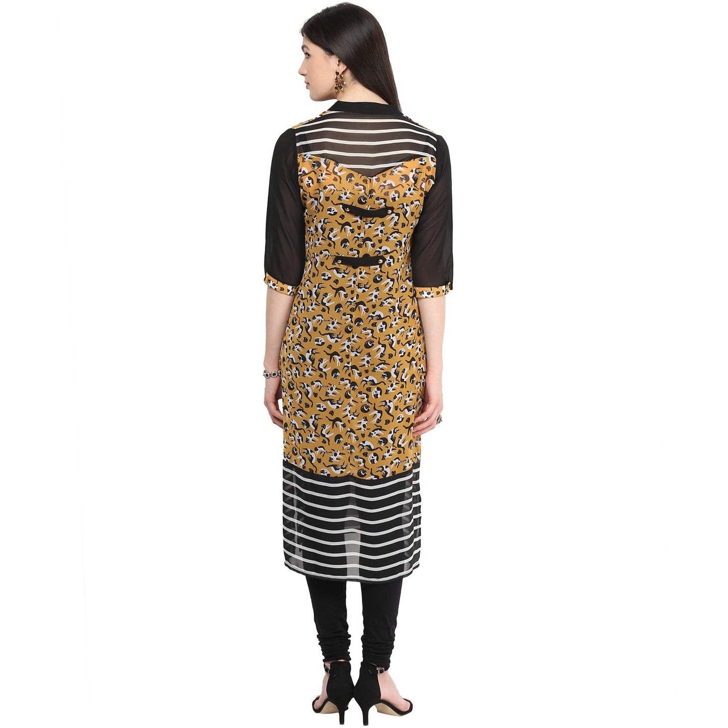 Finding Product Women's Red Abstract Print Kurti