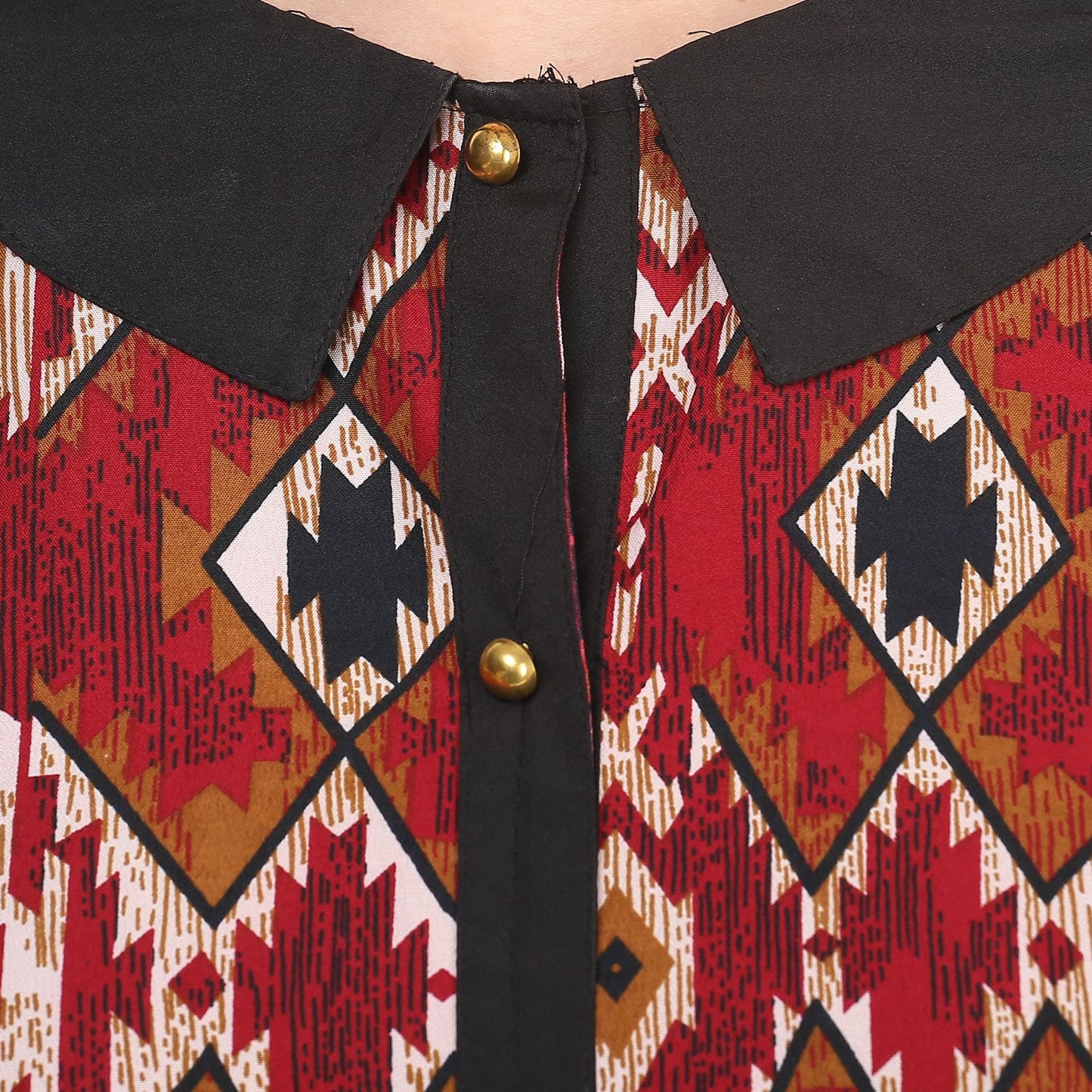 Finding Product Women's Maroon Printed Straight Kurti