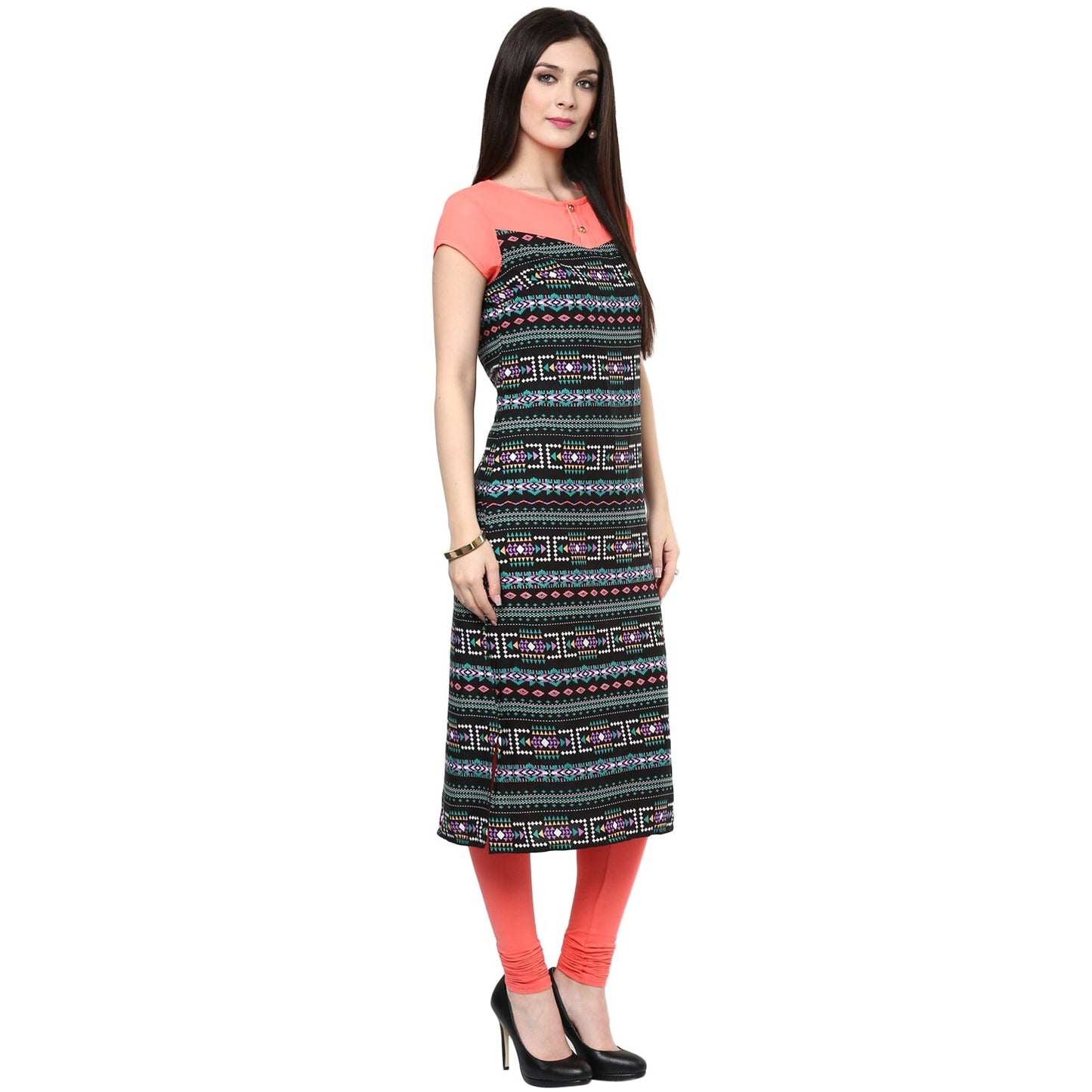 Finding Product Women's Neon Printed Kurti