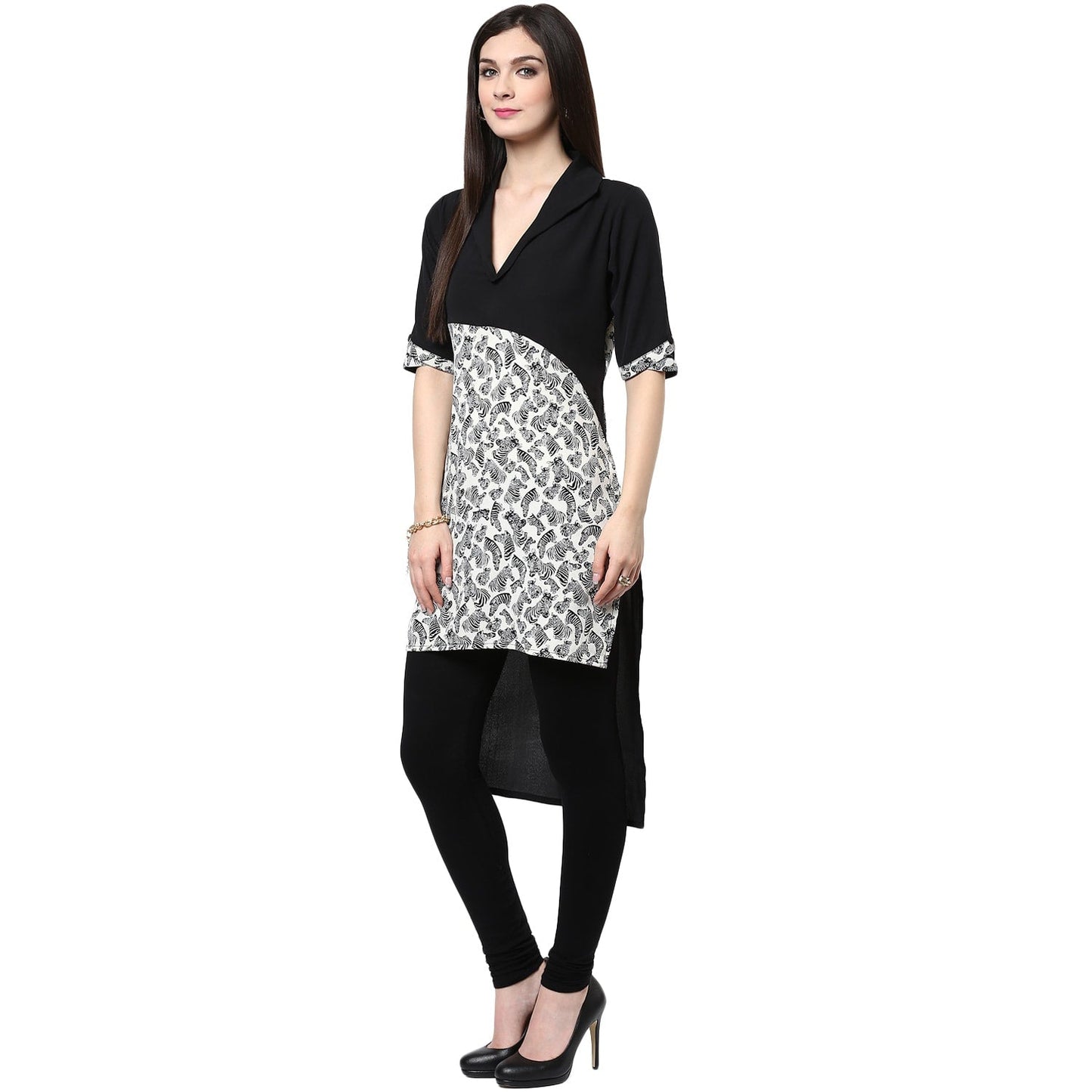 Finding Product Women's Zebra Print Kurti