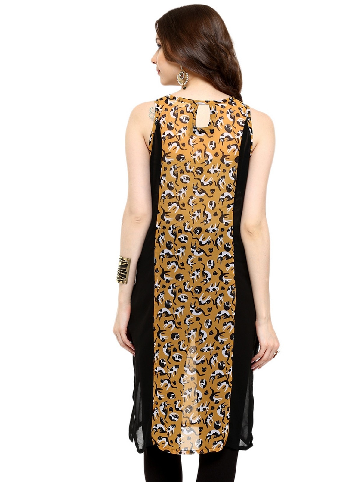 Finding Product Women's Cat Print Kurti