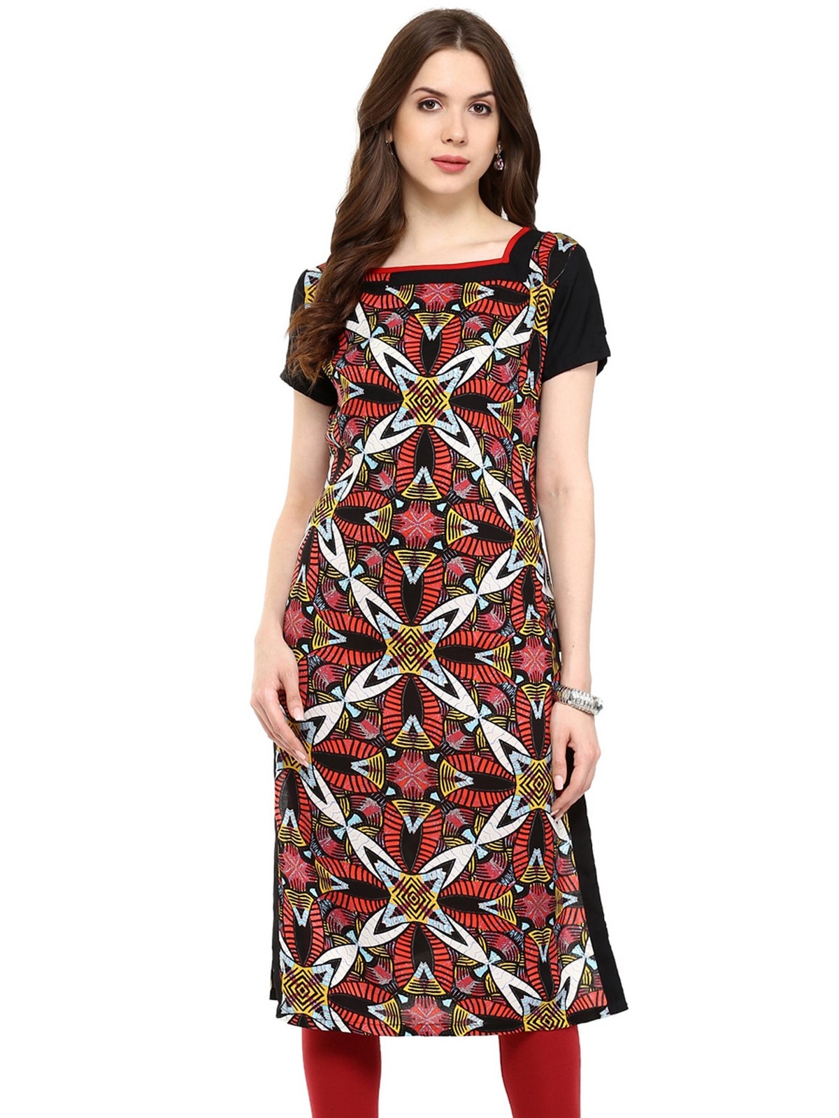 Finding Product Women's Allover Abstract Print Kurti