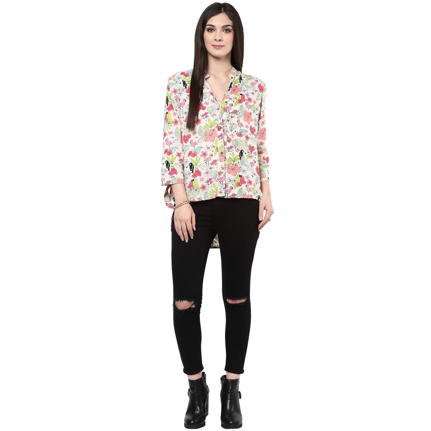Finding Product Women's Neon Printed Top