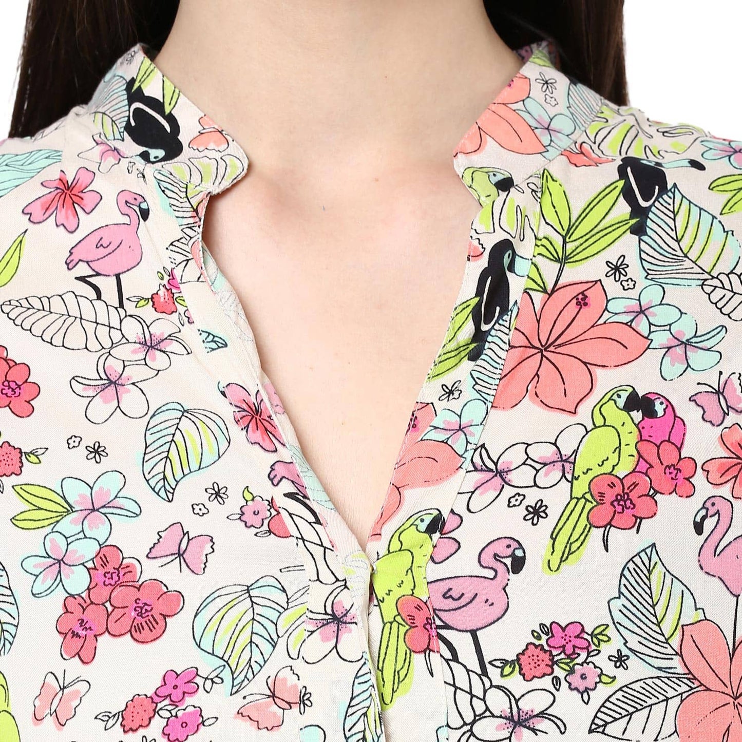 Finding Product Women's Neon Printed Top