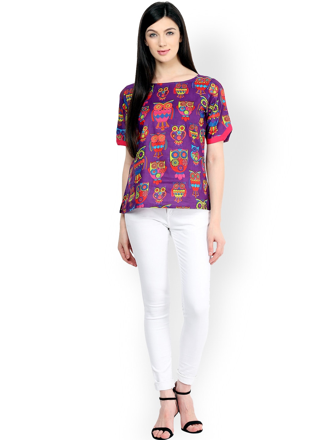 Finding Product Women's Owl Print Top