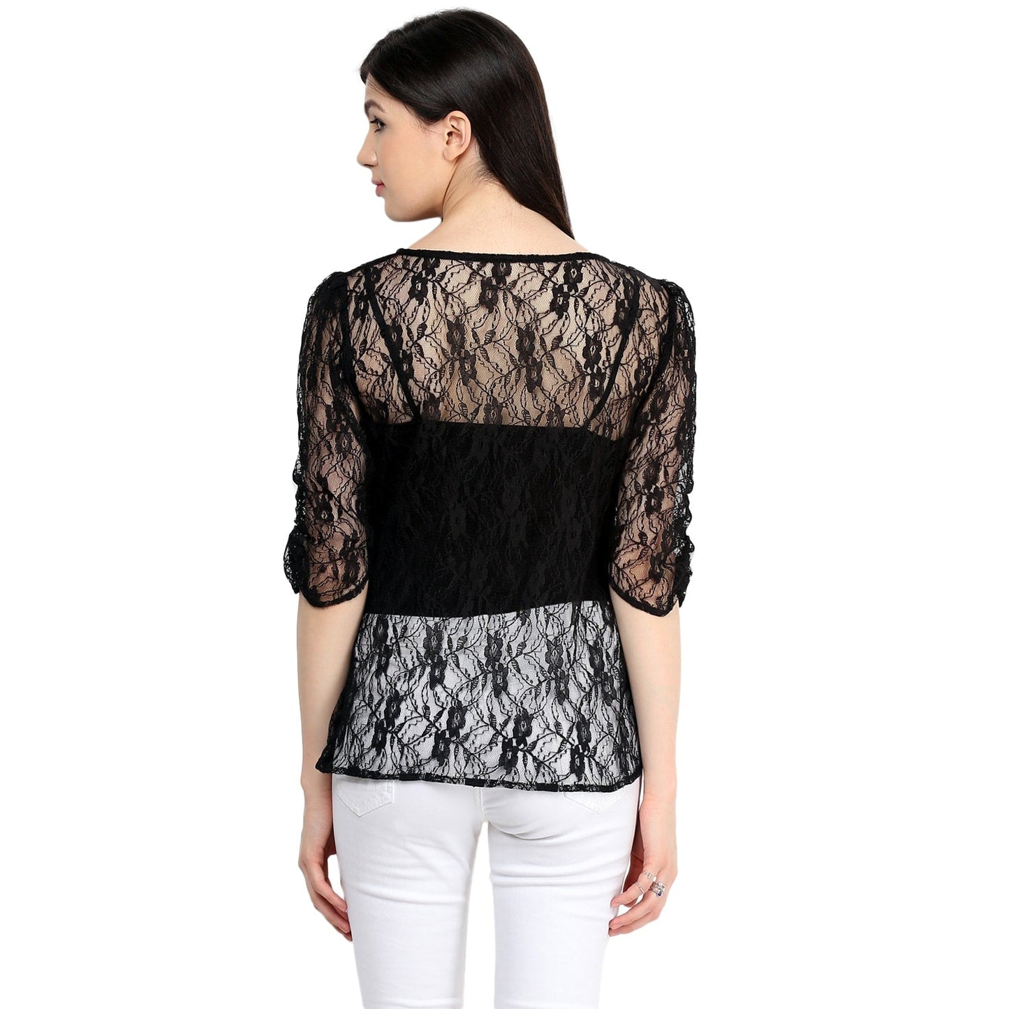 Finding Product Women's Net Ruched Top