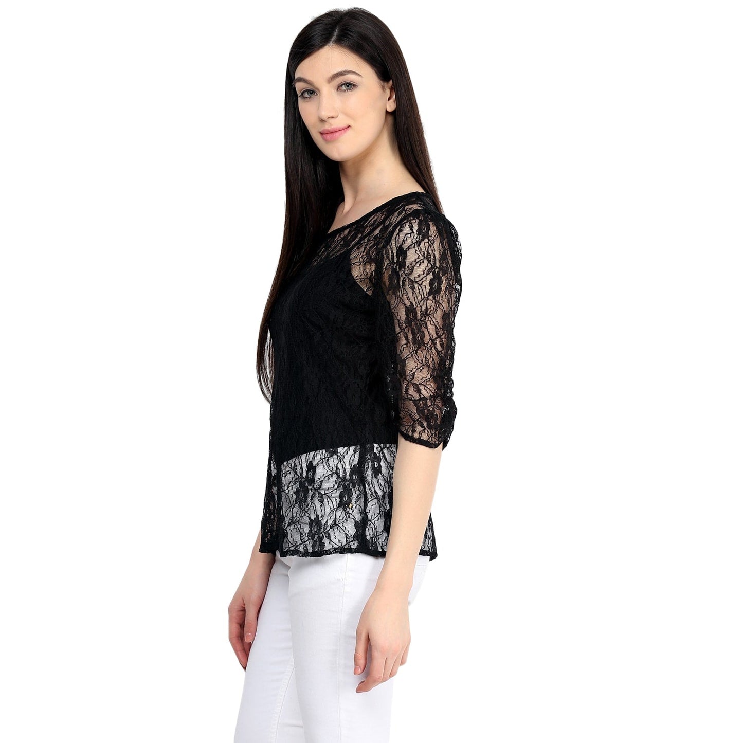 Finding Product Women's Net Ruched Top
