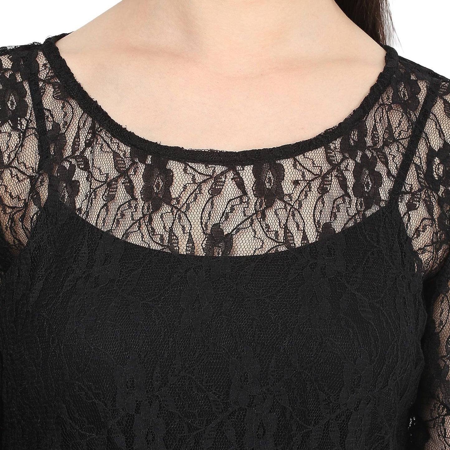 Finding Product Women's Net Ruched Top