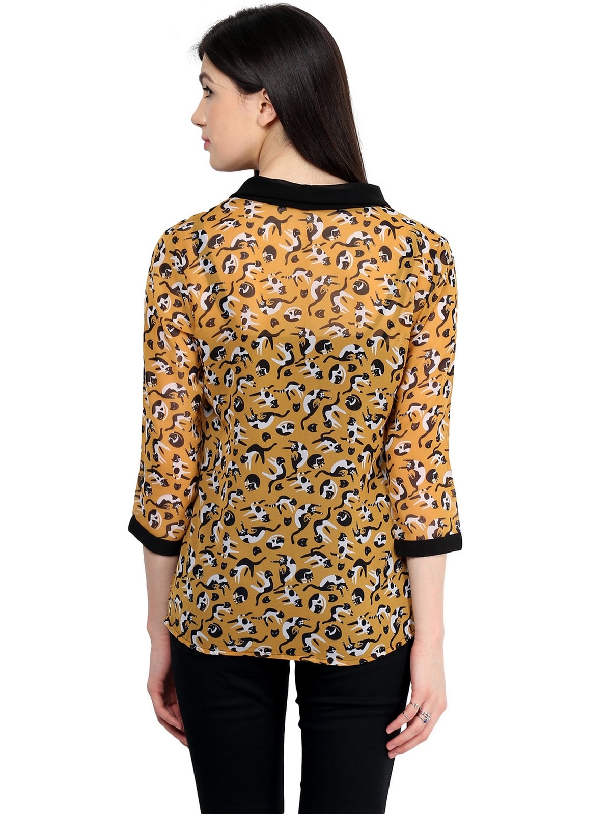 Finding Product Women's Mustard Tie-up Top