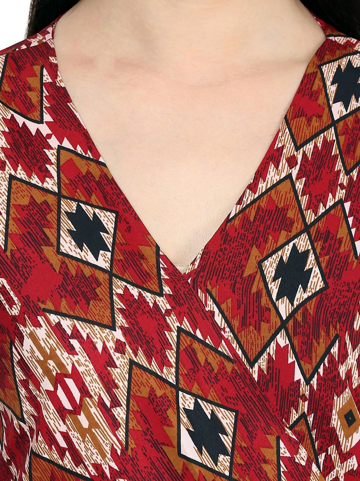 Finding Product Women's Overlap Printed Top