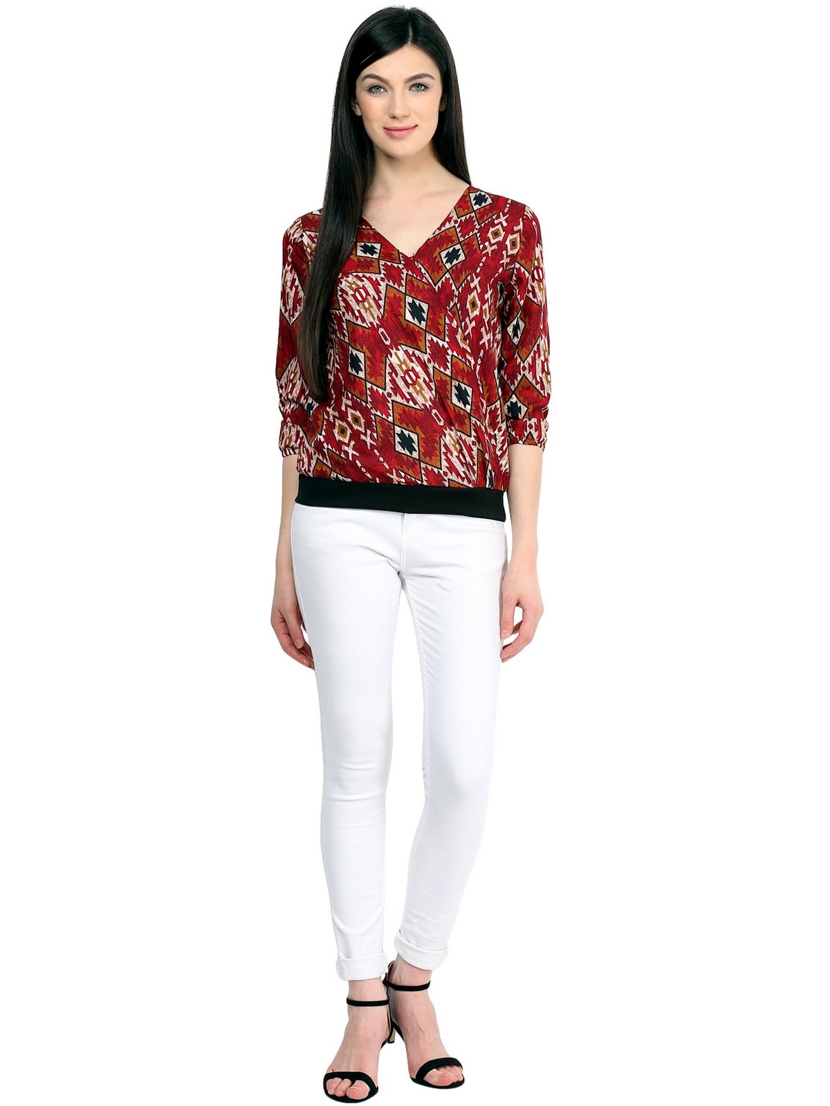 Finding Product Women's Overlap Printed Top