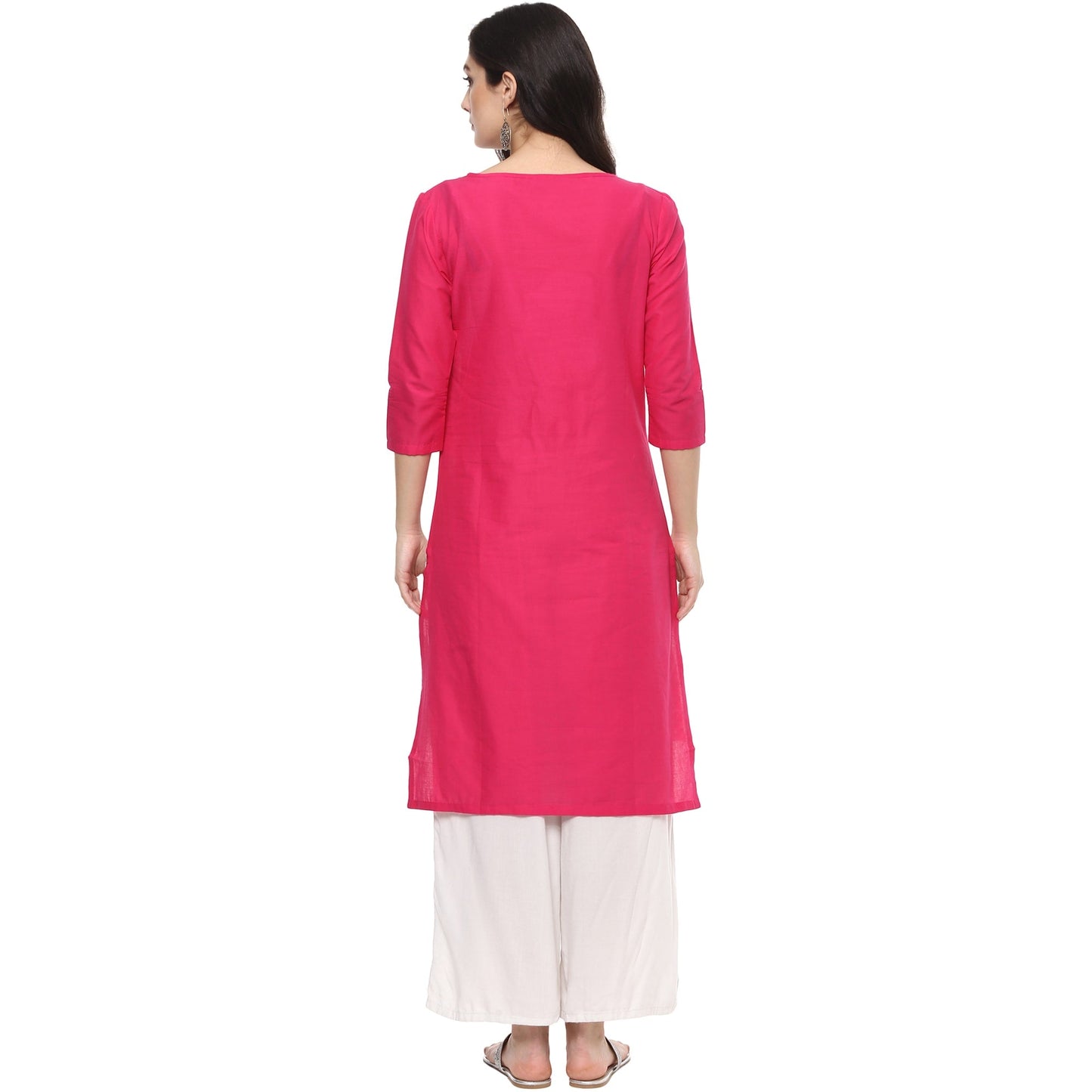 Finding Product Women's Cube Print Keyhole Kurti