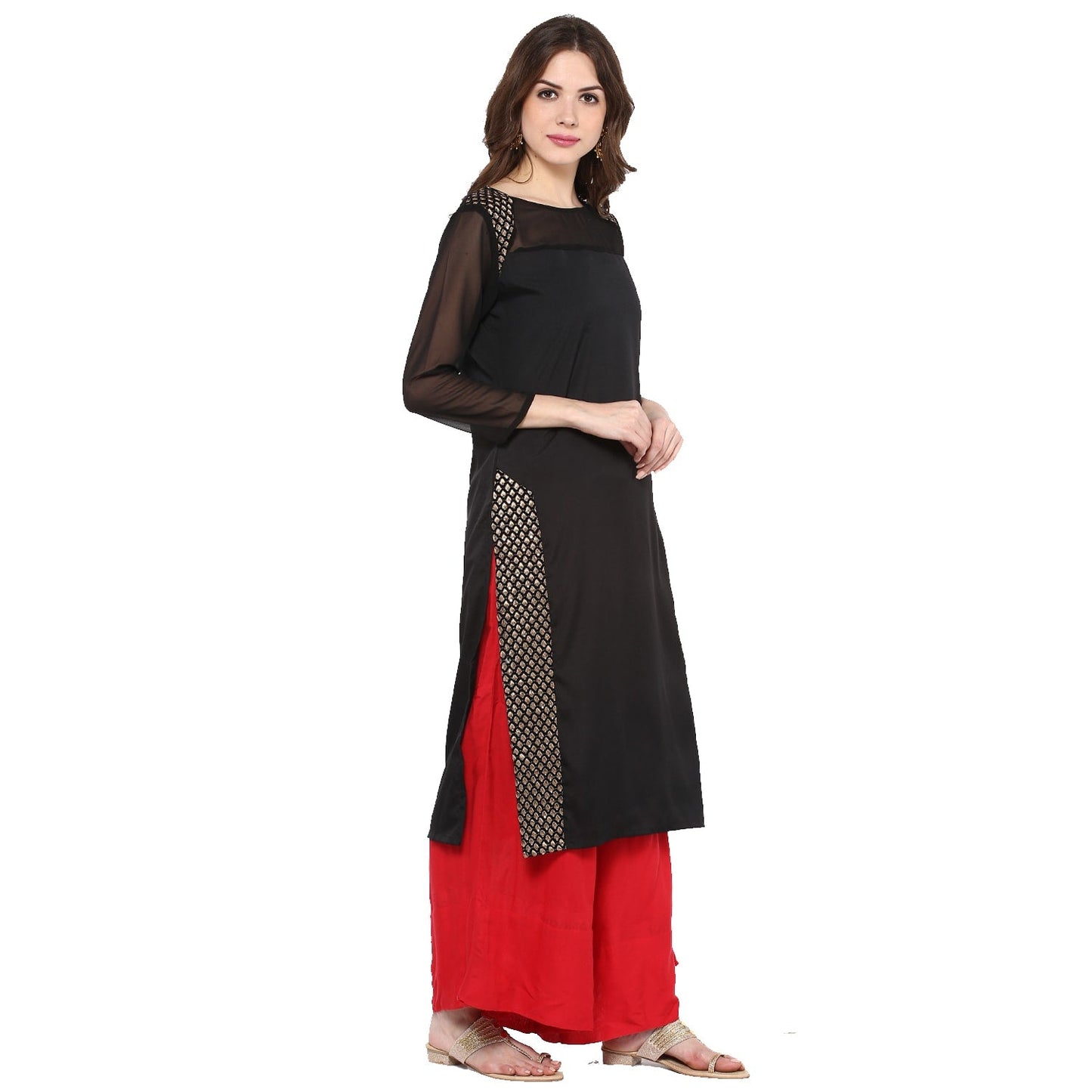 Finding Product Women's Brocade Edge Kurta