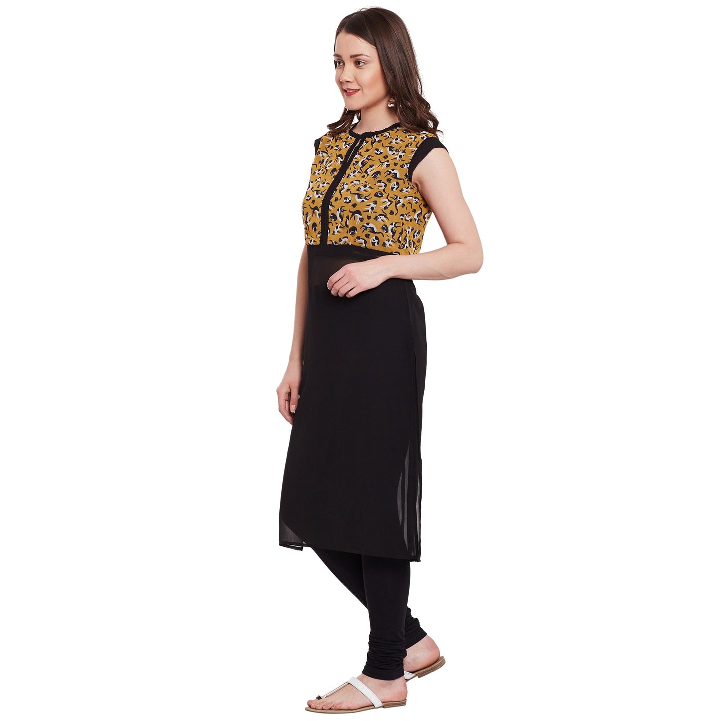 Finding Product Women's Cat Print Kurta