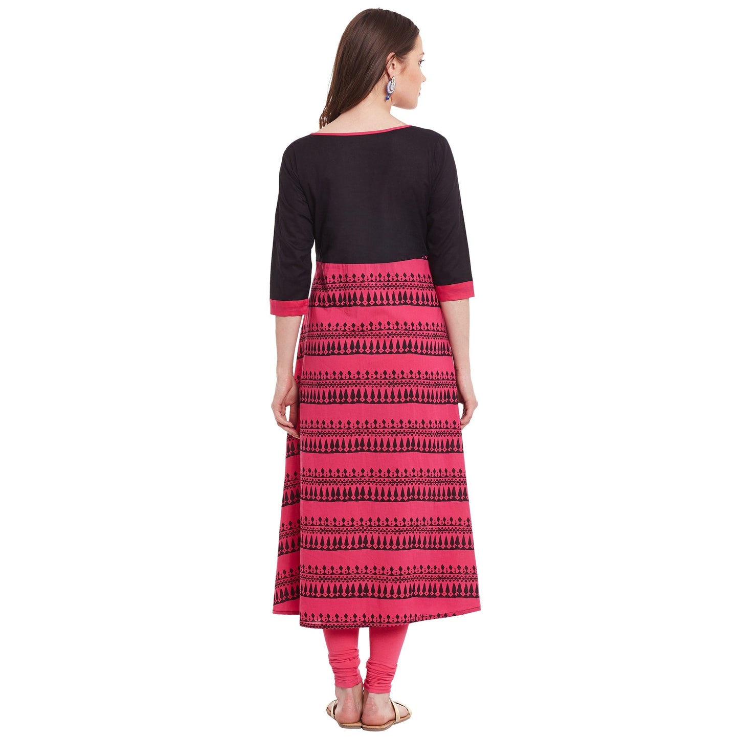 Finding Product Women's Border Print Anarkali Kurta