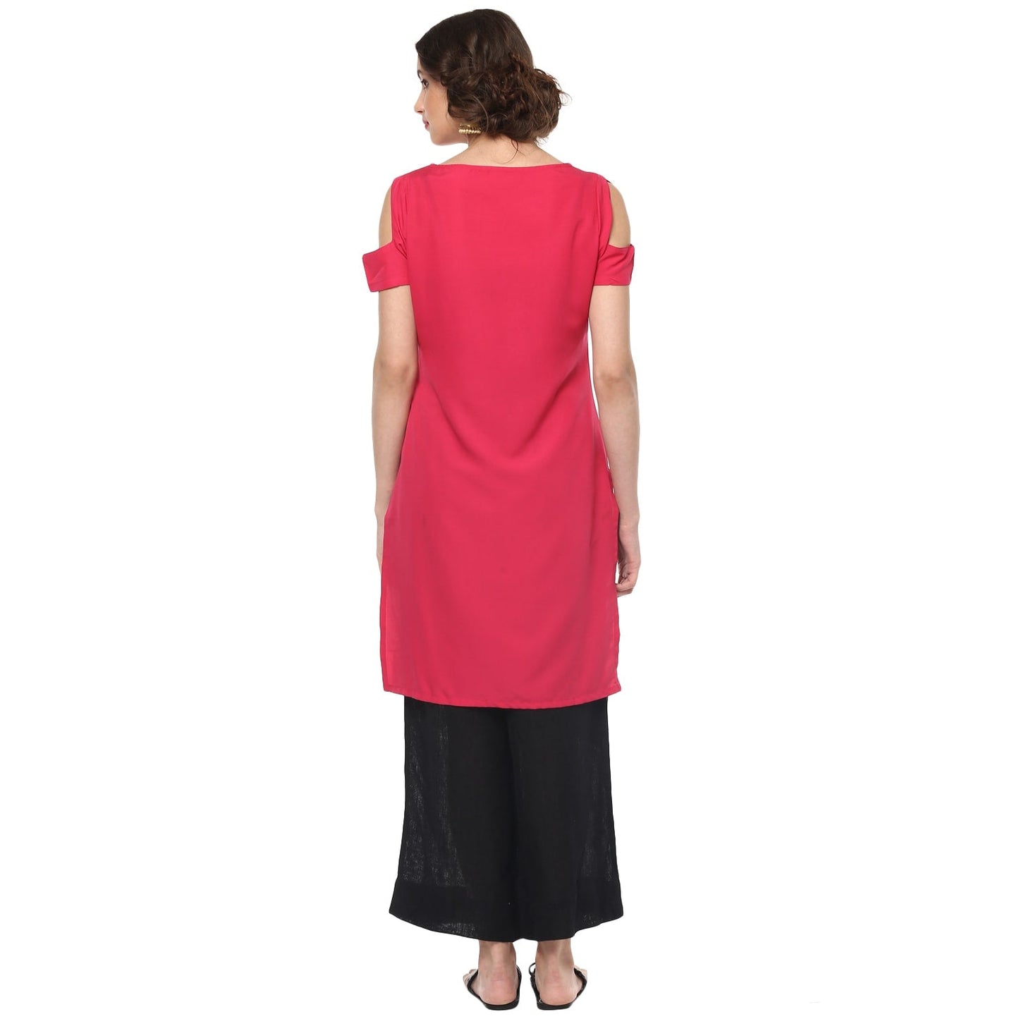 Finding Product Women's Printed Panelled Color-Block Kurta