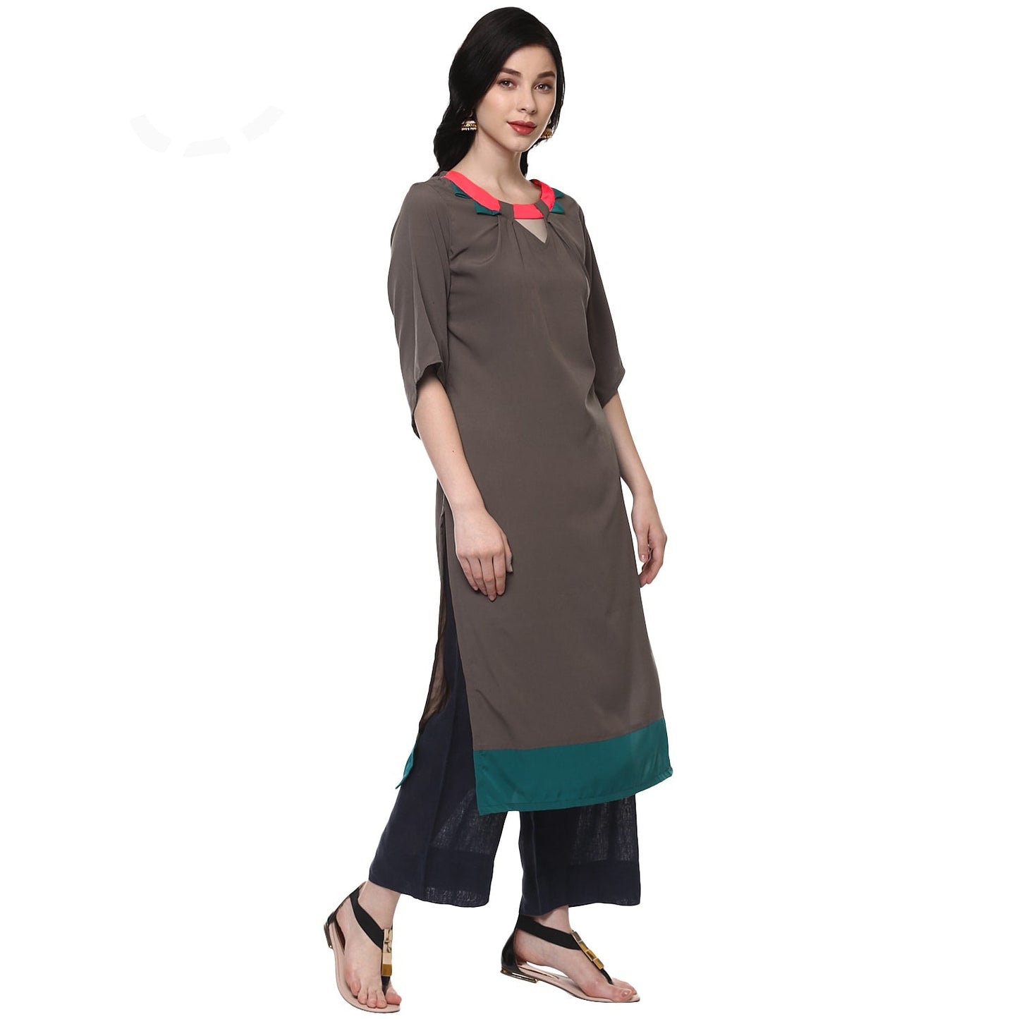 Finding Product Women's Color Block Kurta