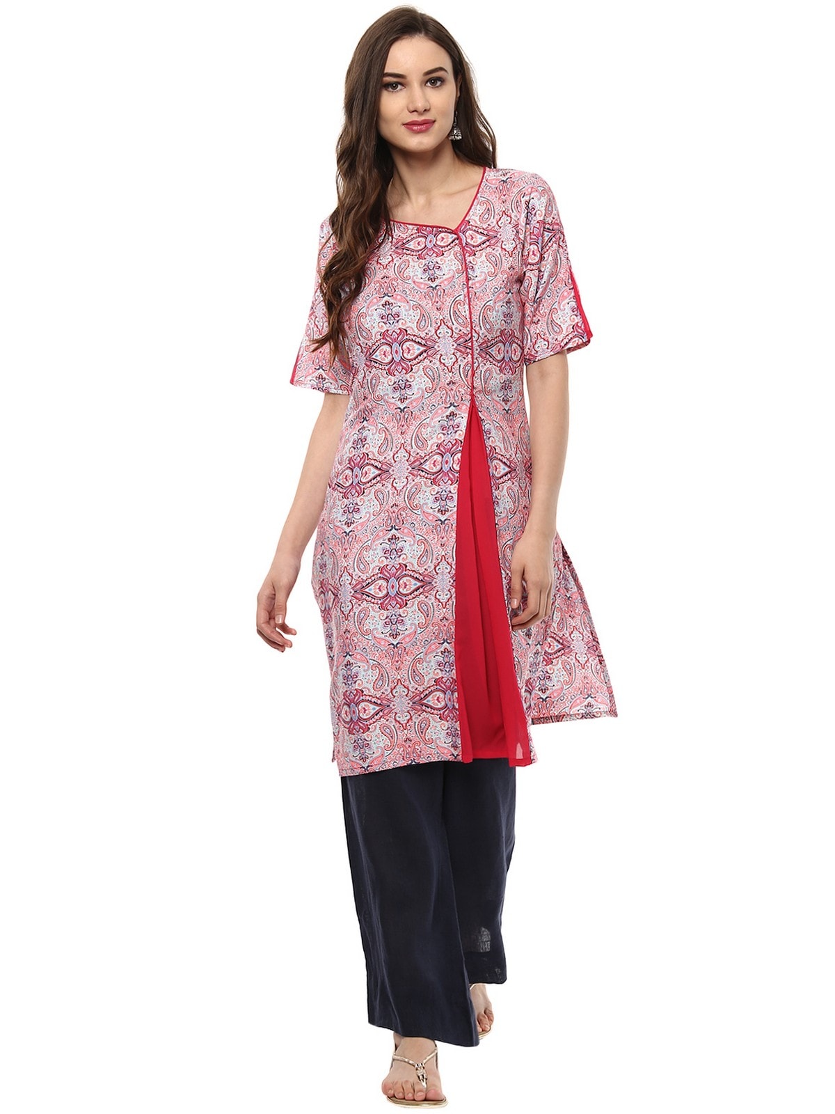 Finding Product Women's Printed Inverted Pleat Kurta