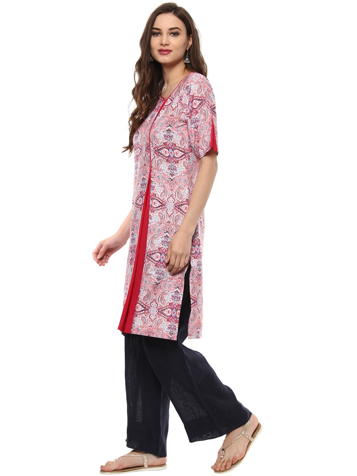 Finding Product Women's Printed Inverted Pleat Kurta