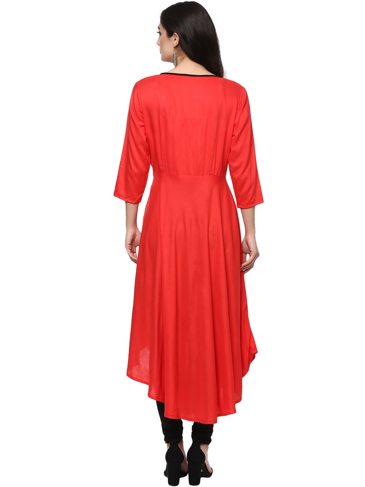 Finding Product Women's Placement Print Asymmetric Kurta