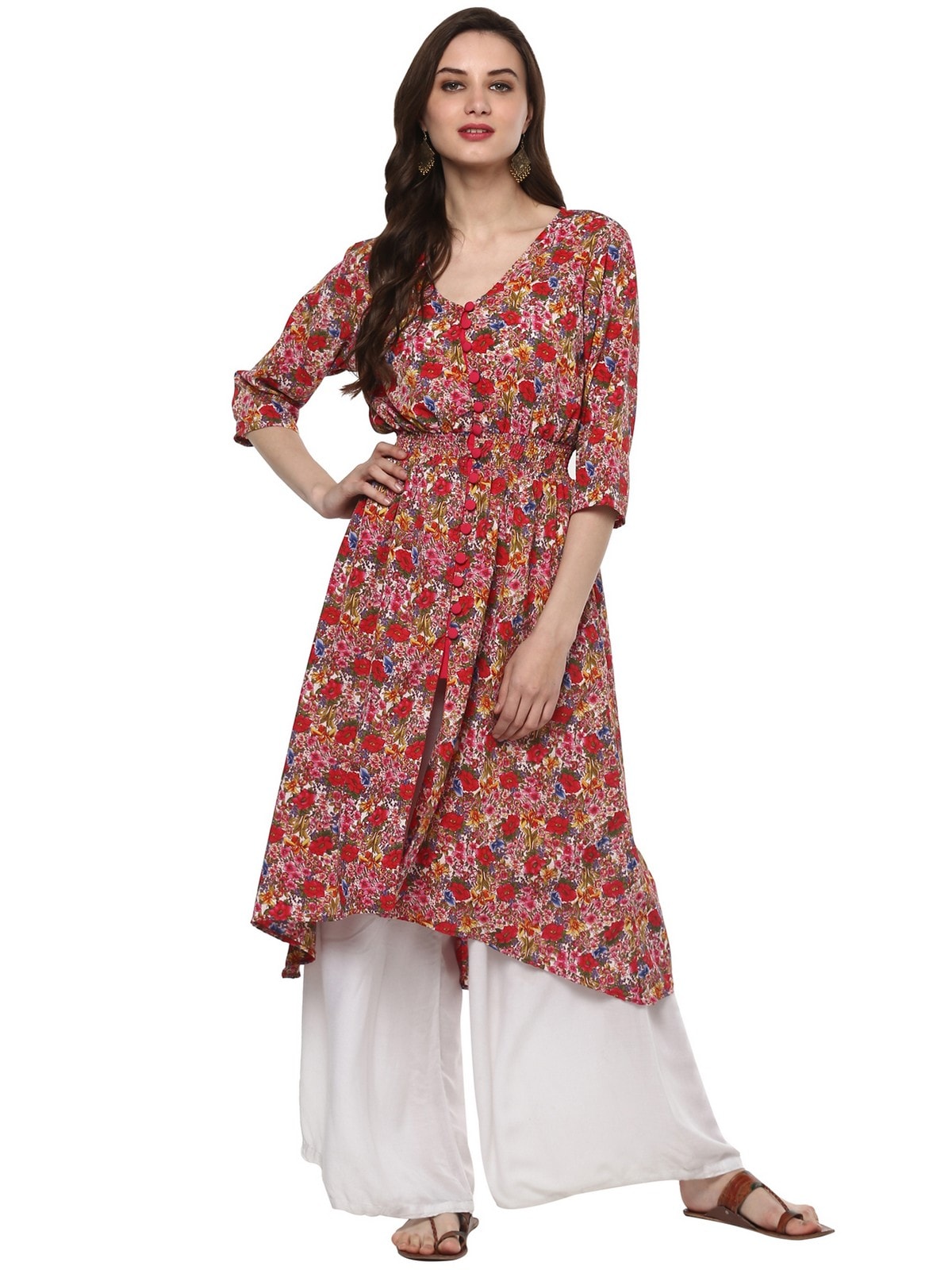 Finding Product Women's Floral Elasticised Kurta
