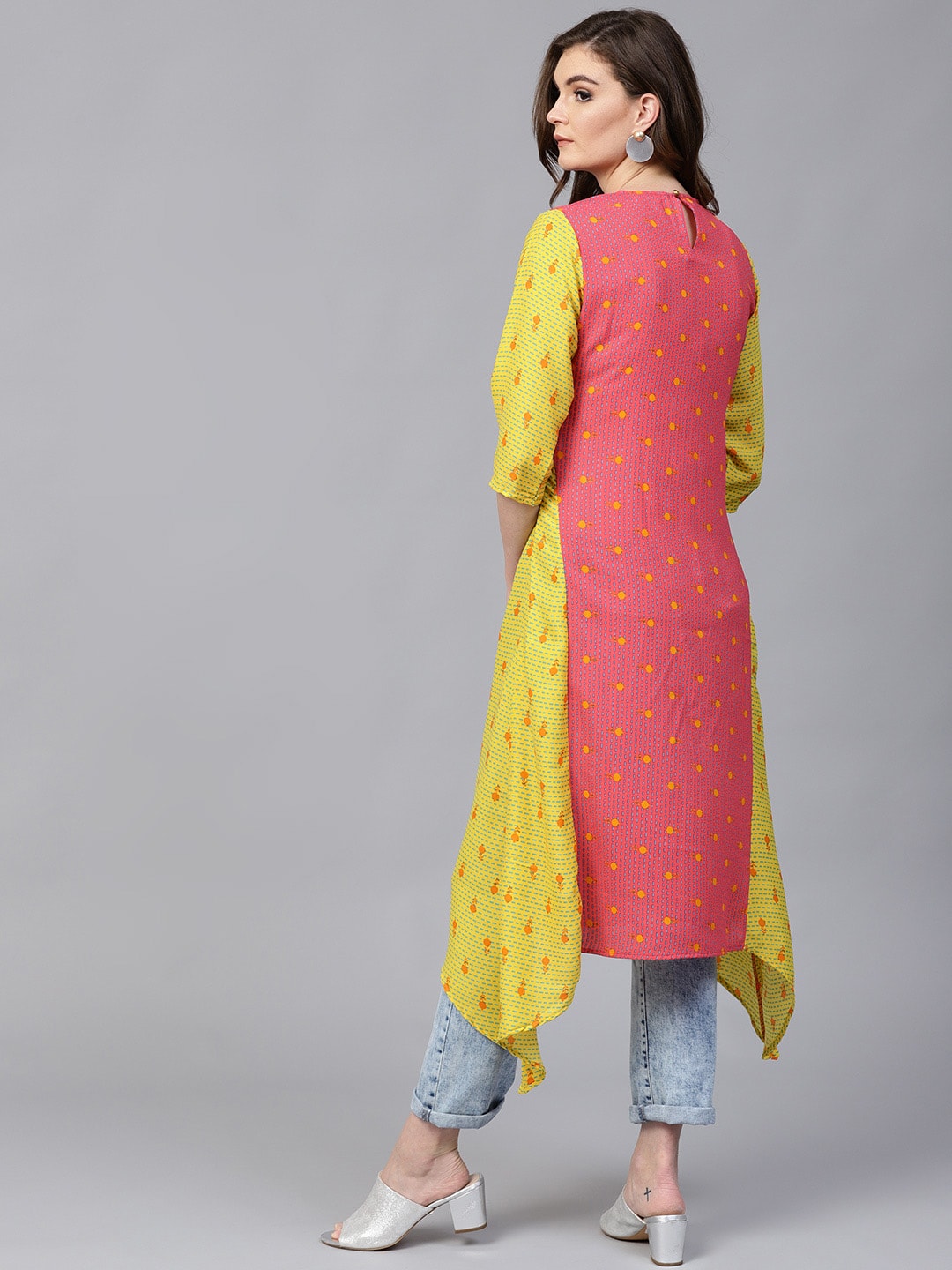 Finding Product Womens Quirky Dipped Kurta