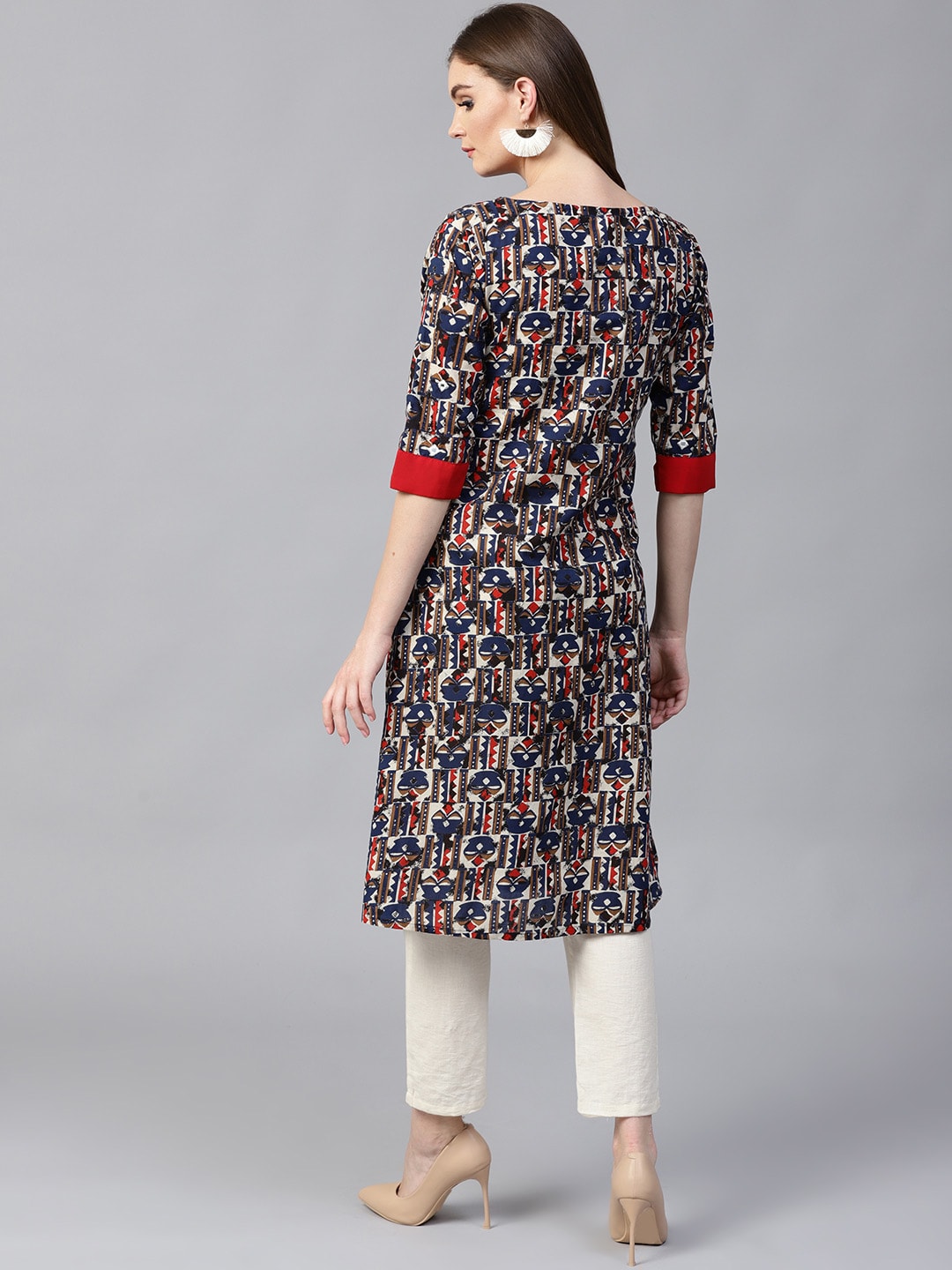 Finding Product Women's Bohemian Embroidered Kurta