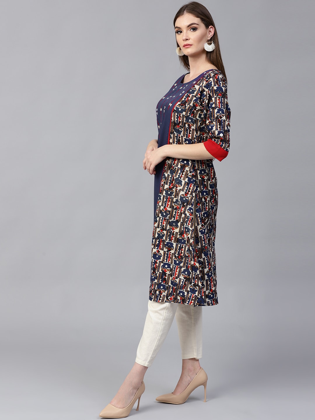 Finding Product Women's Bohemian Embroidered Kurta