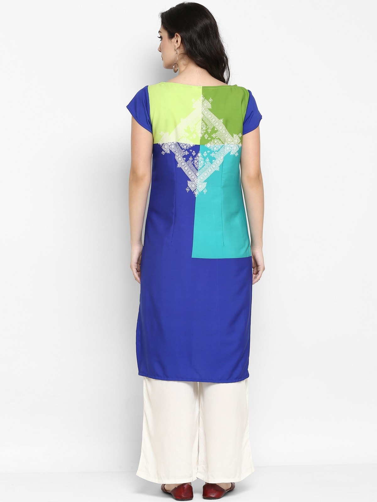 Finding Product Women's Multi Hand Block Printed Kurta