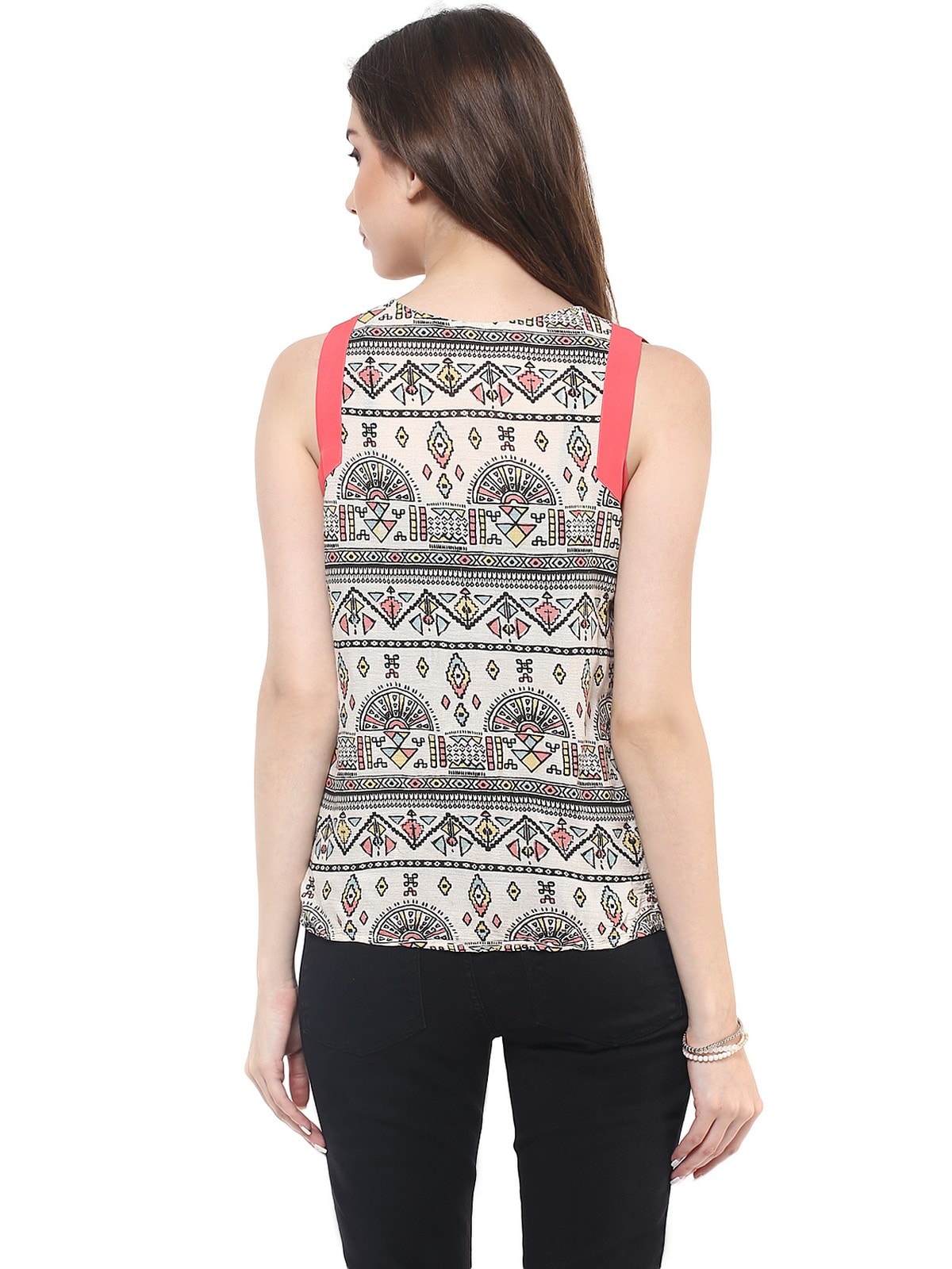 Finding Product Women's Tribal Print Incut Top