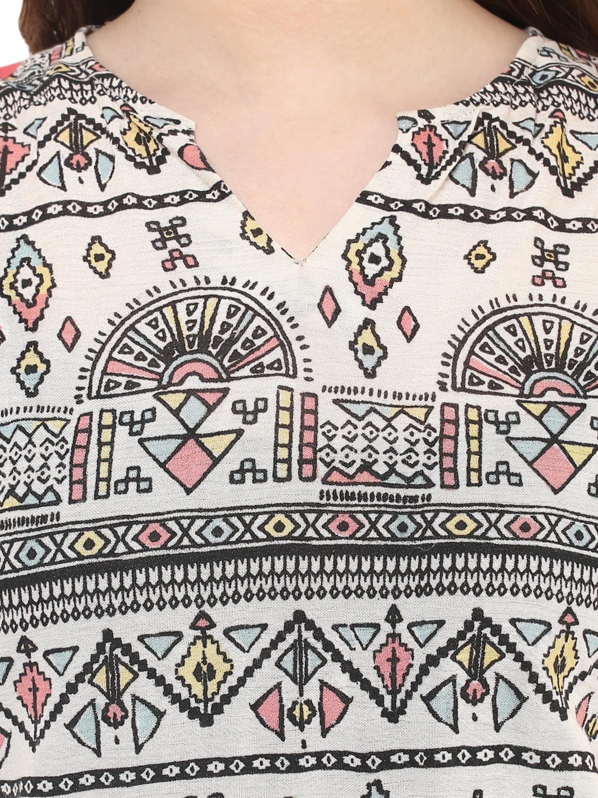 Finding Product Women's Tribal Print Incut Top