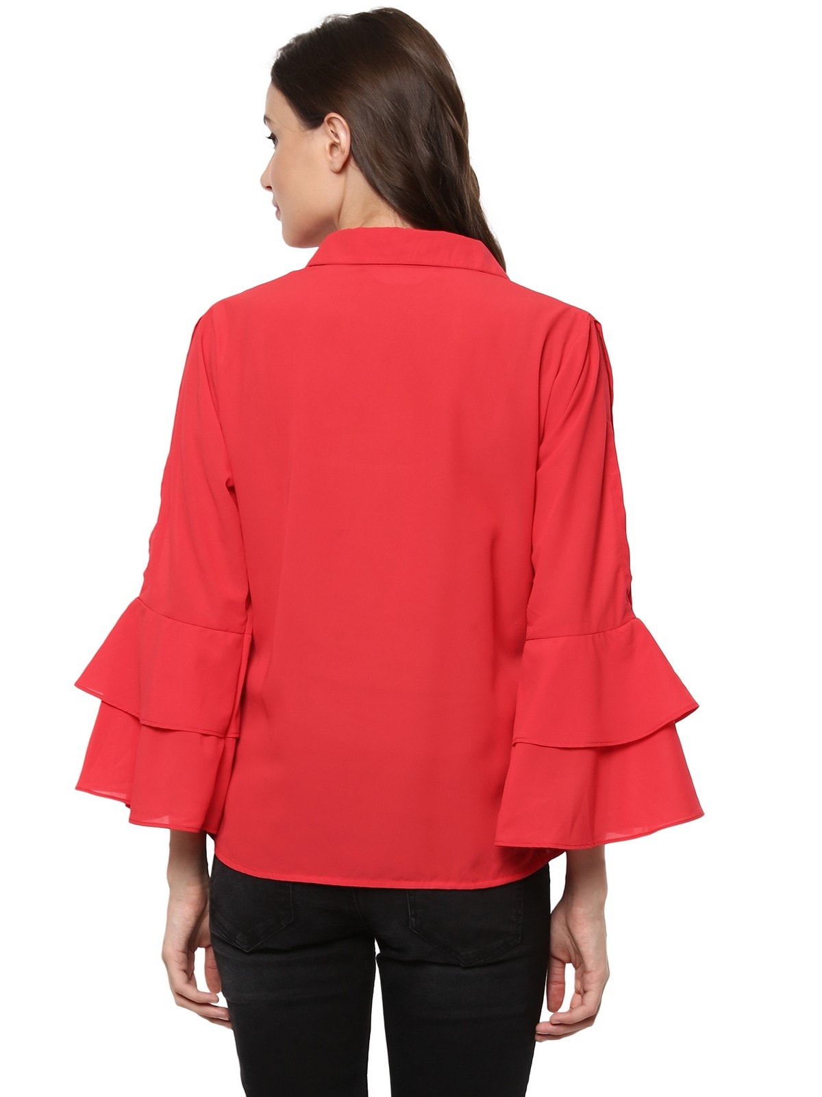 Finding Product Women's Loose Shirt With Bell Sleeves