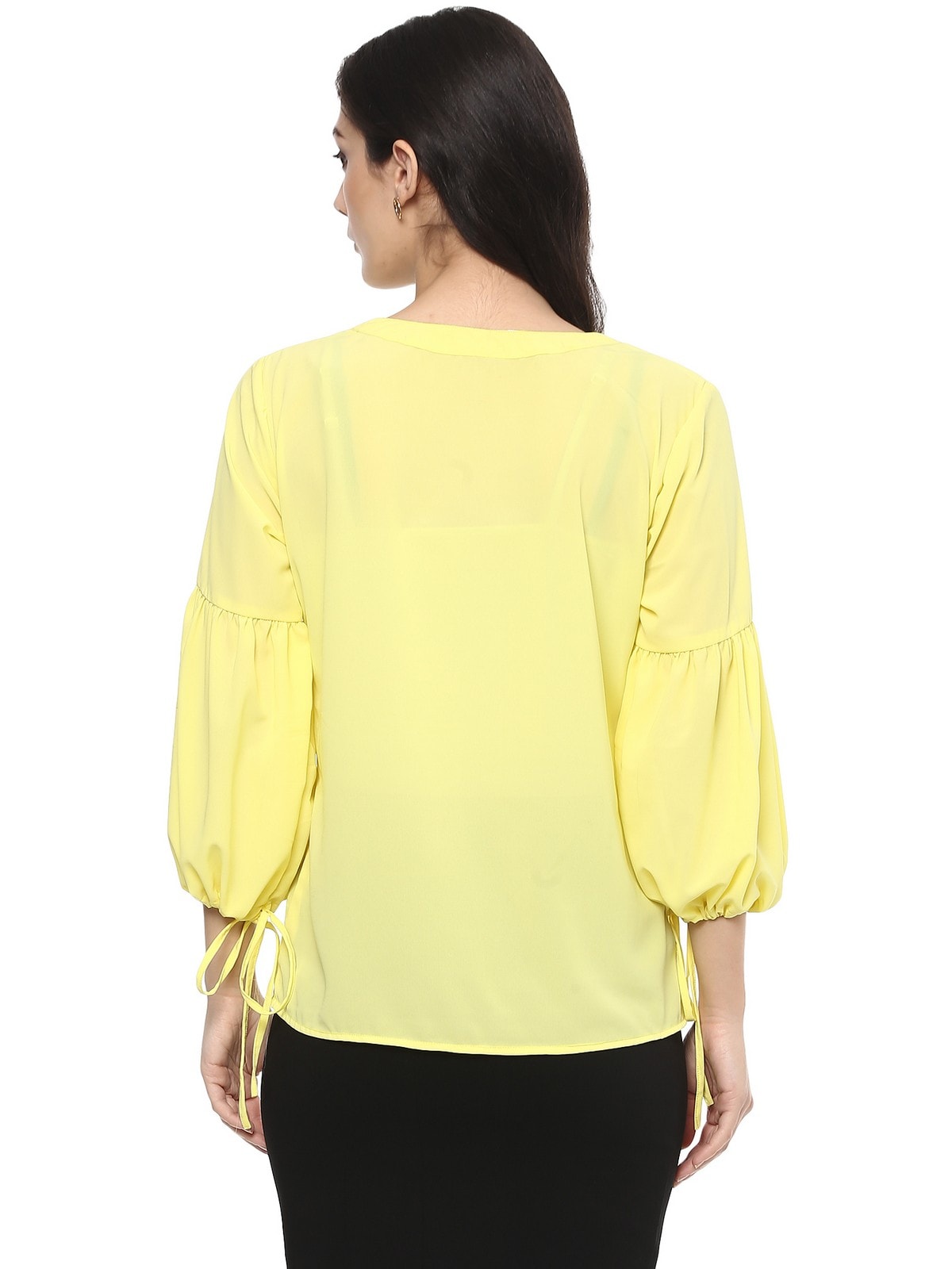 Finding Product Women's Solid Balloon Sleeves