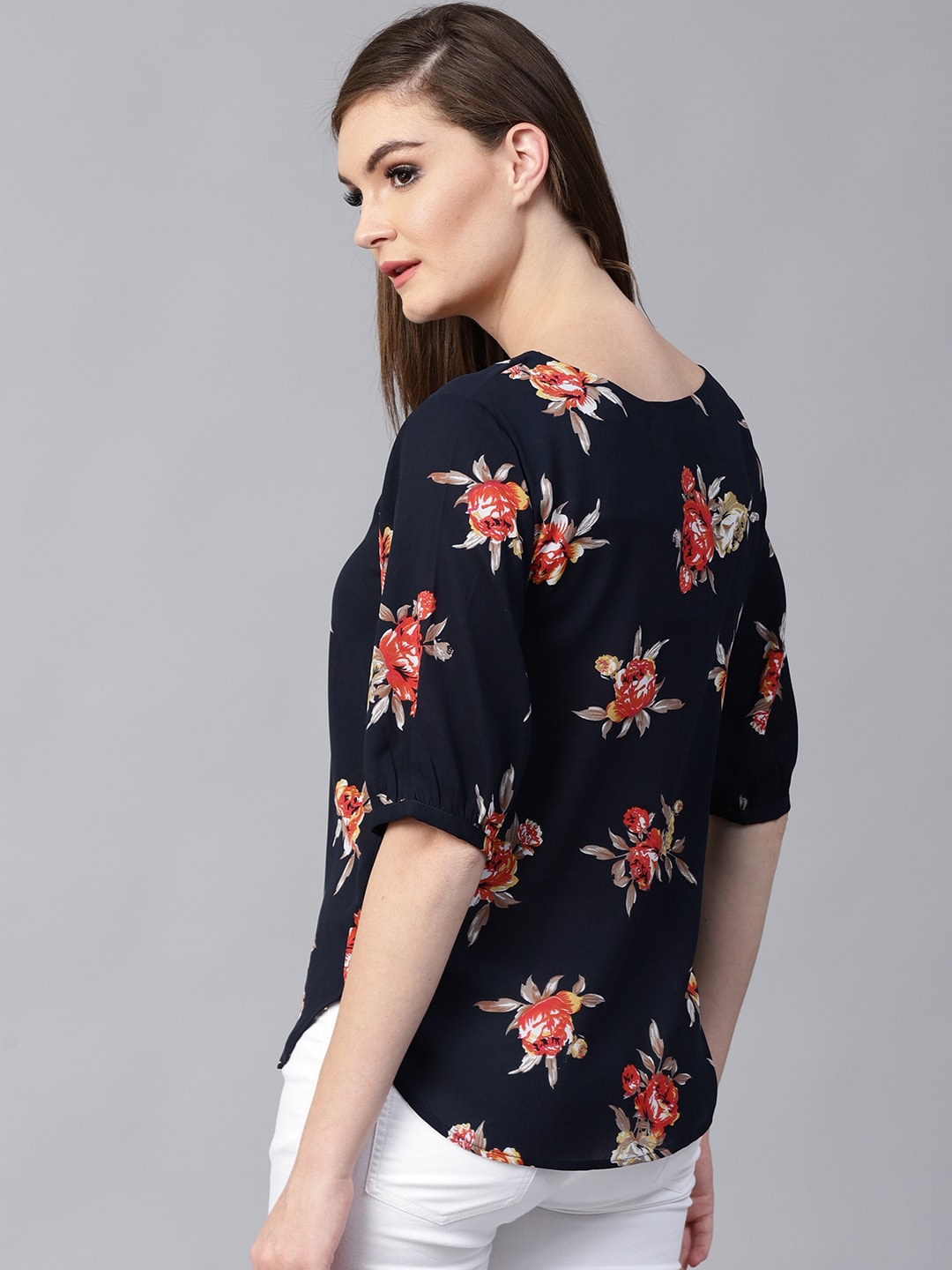 Finding Product Women's Floral Eyelet Top