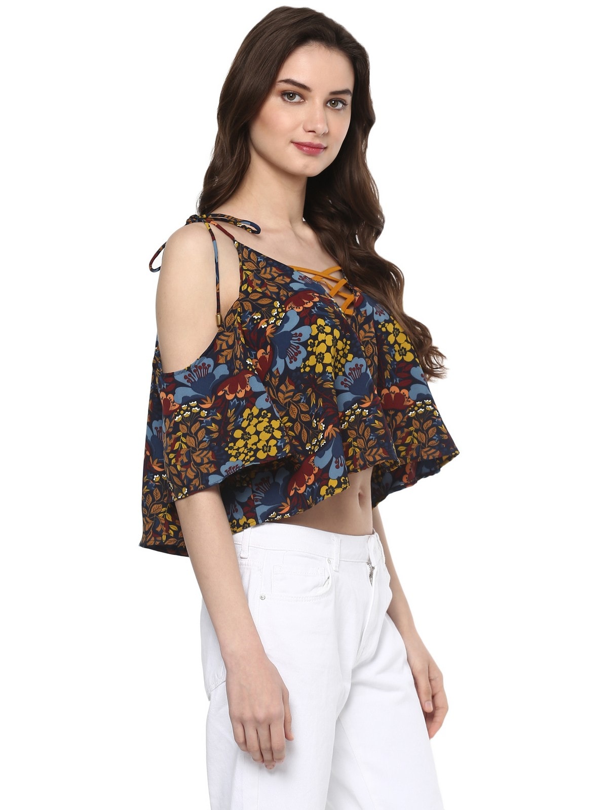 Finding Product Women's Floral Crop Top