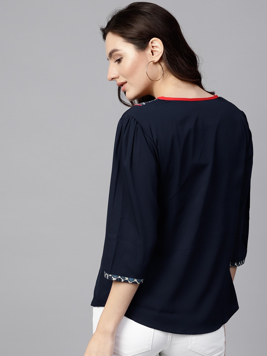 Finding Product Women's Bohemian Yoke Top