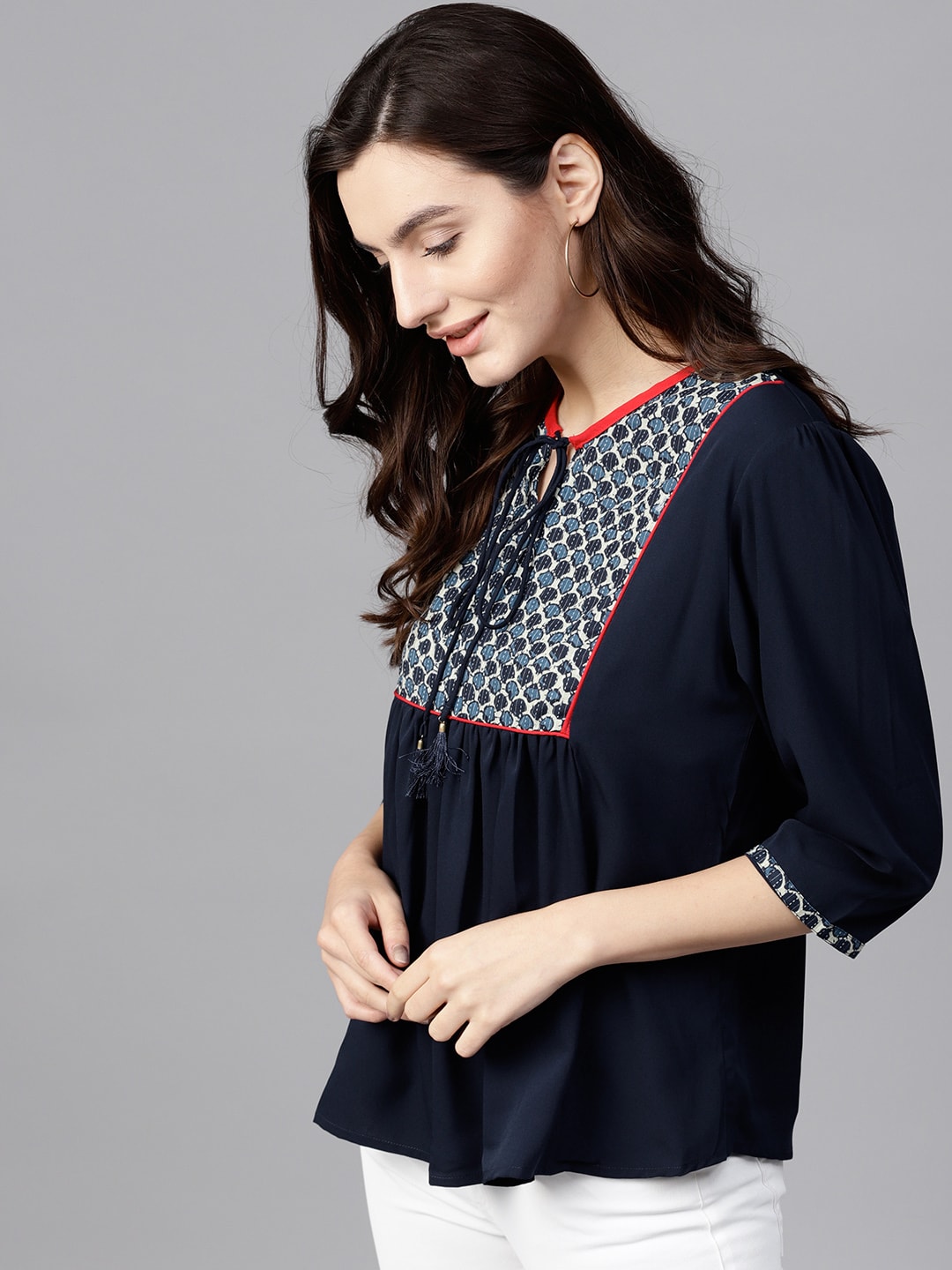 Finding Product Women's Bohemian Yoke Top