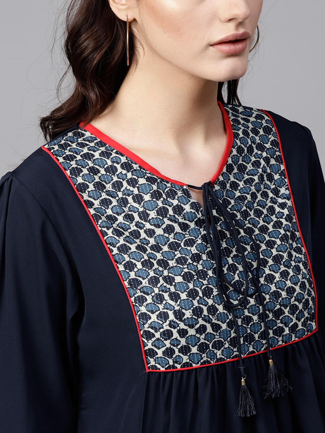 Finding Product Women's Bohemian Yoke Top