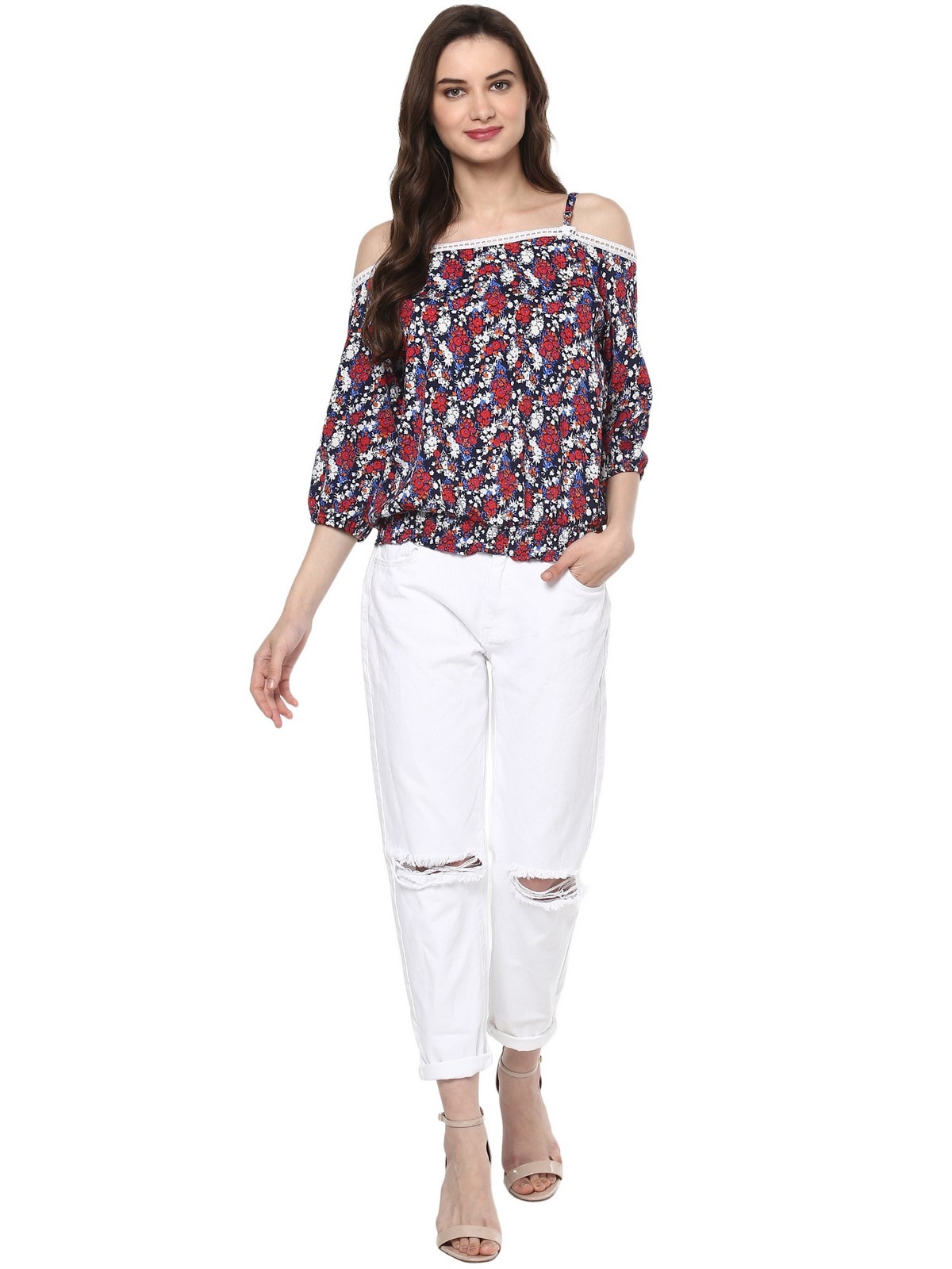 Finding Product Women's Floral Smoking Top
