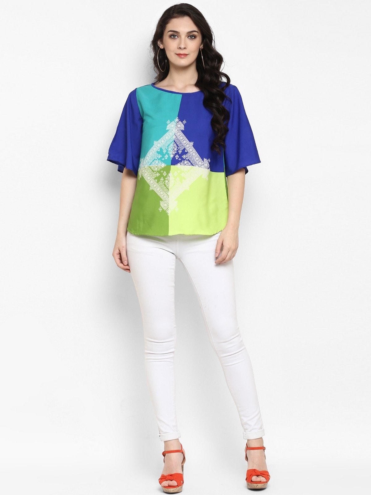 Finding Product Women's Quirky Placement print Top