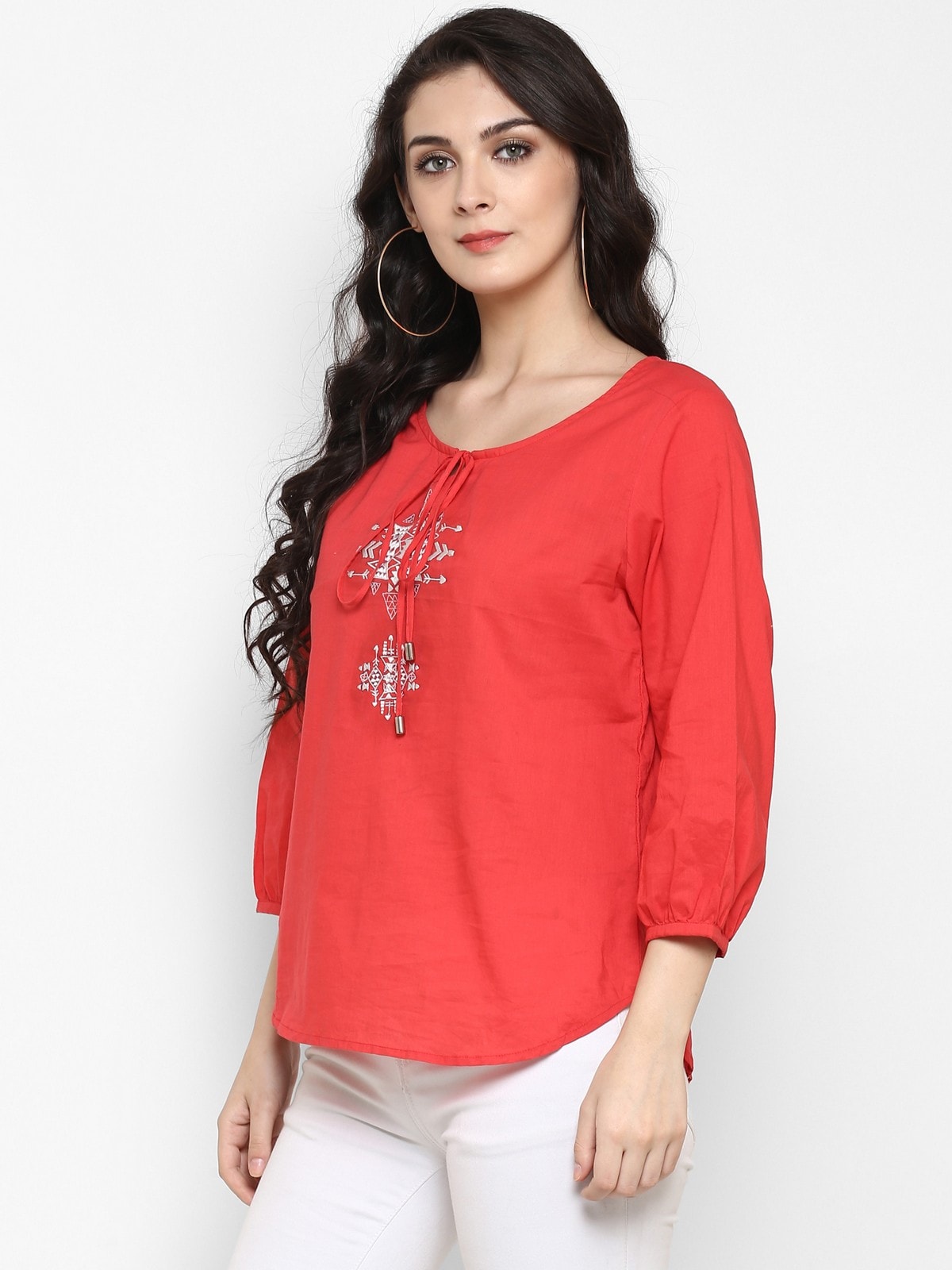 Finding Product Women's Bohemian Embroidered Top
